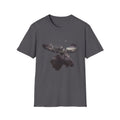 Moose Silhouette T-Shirt — Forest Double-Exposure Wildlife Tee