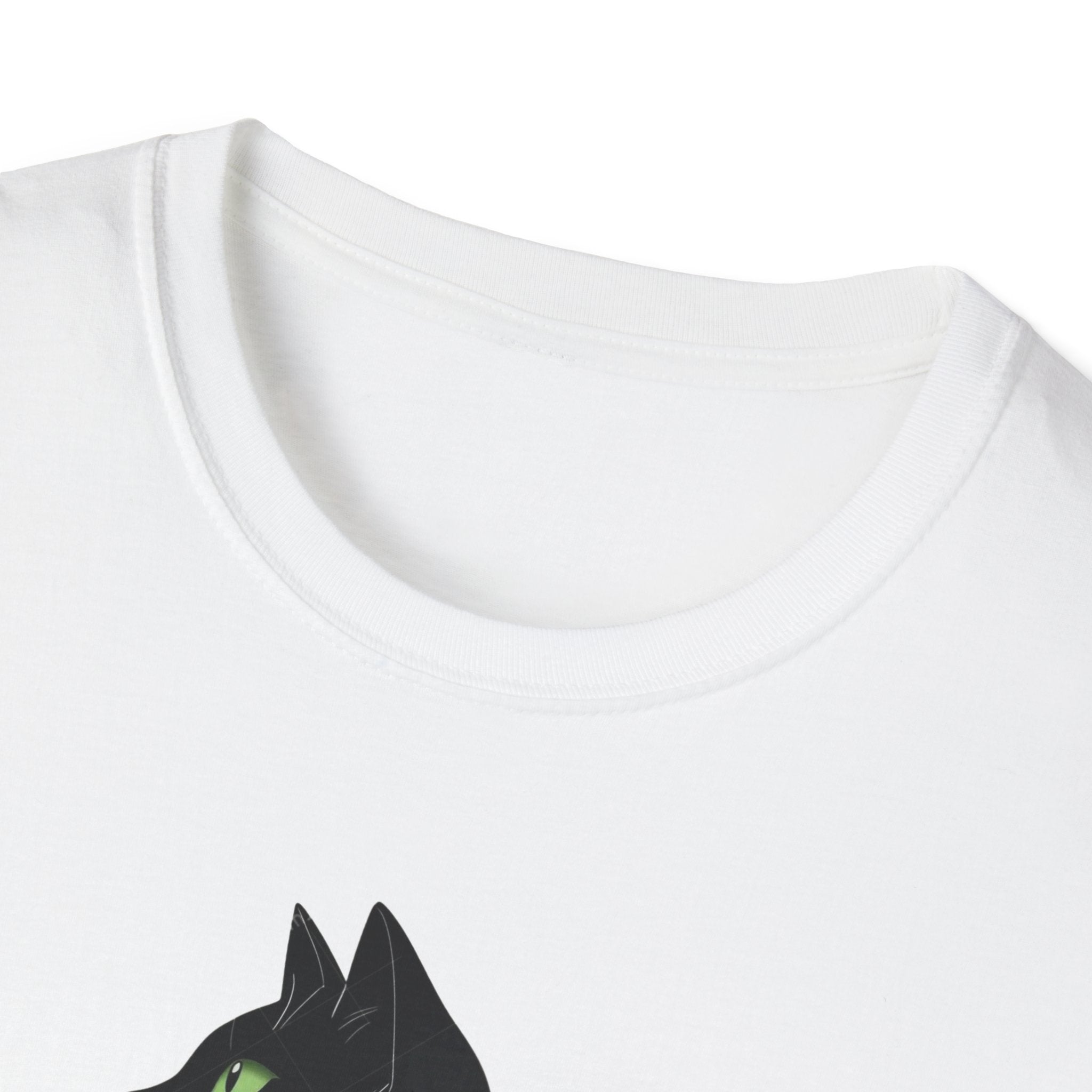 Floral Cat Silhouette T-Shirt