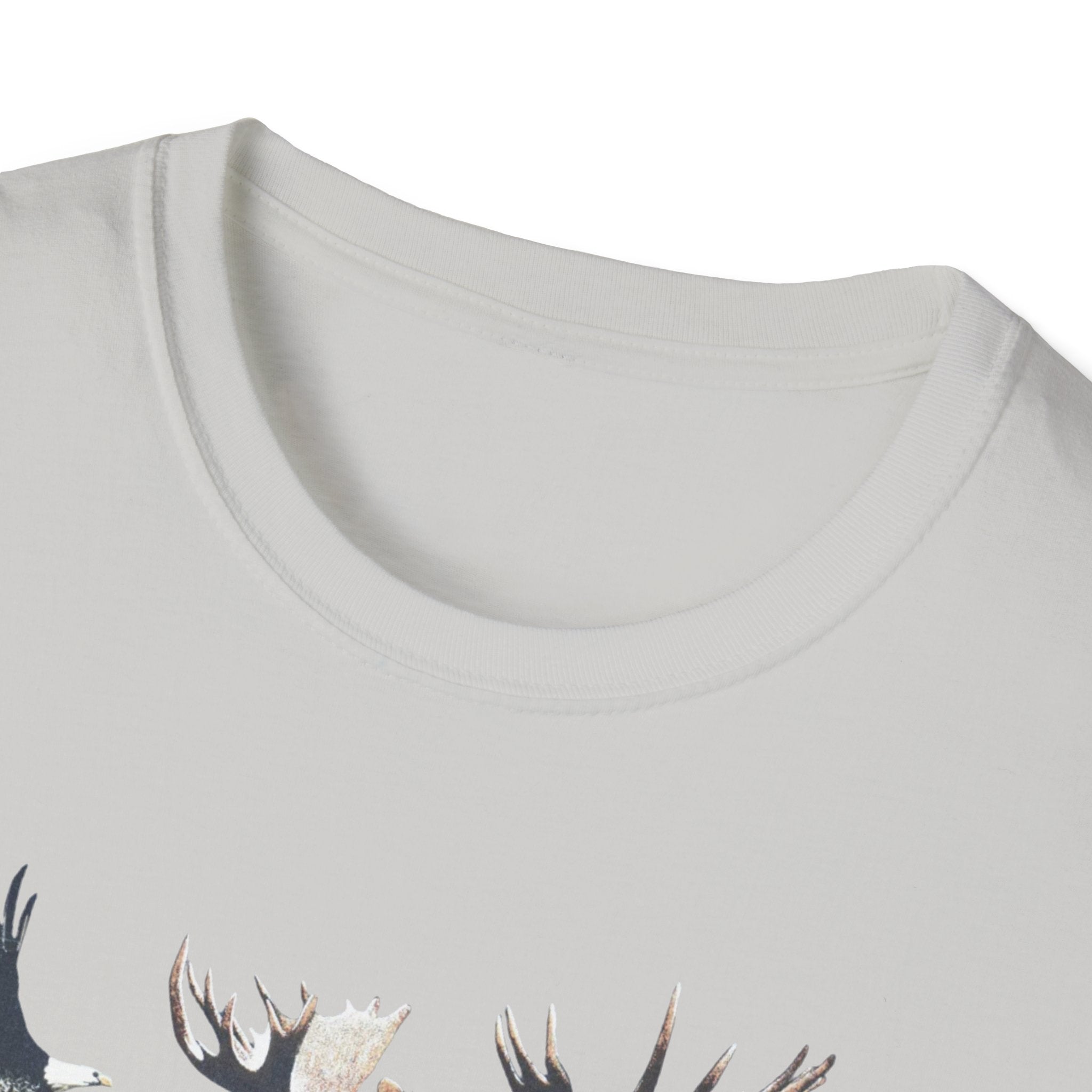 Wildlife Watercolor T-Shirt — Moose, Bear & Eagle Nature Tee