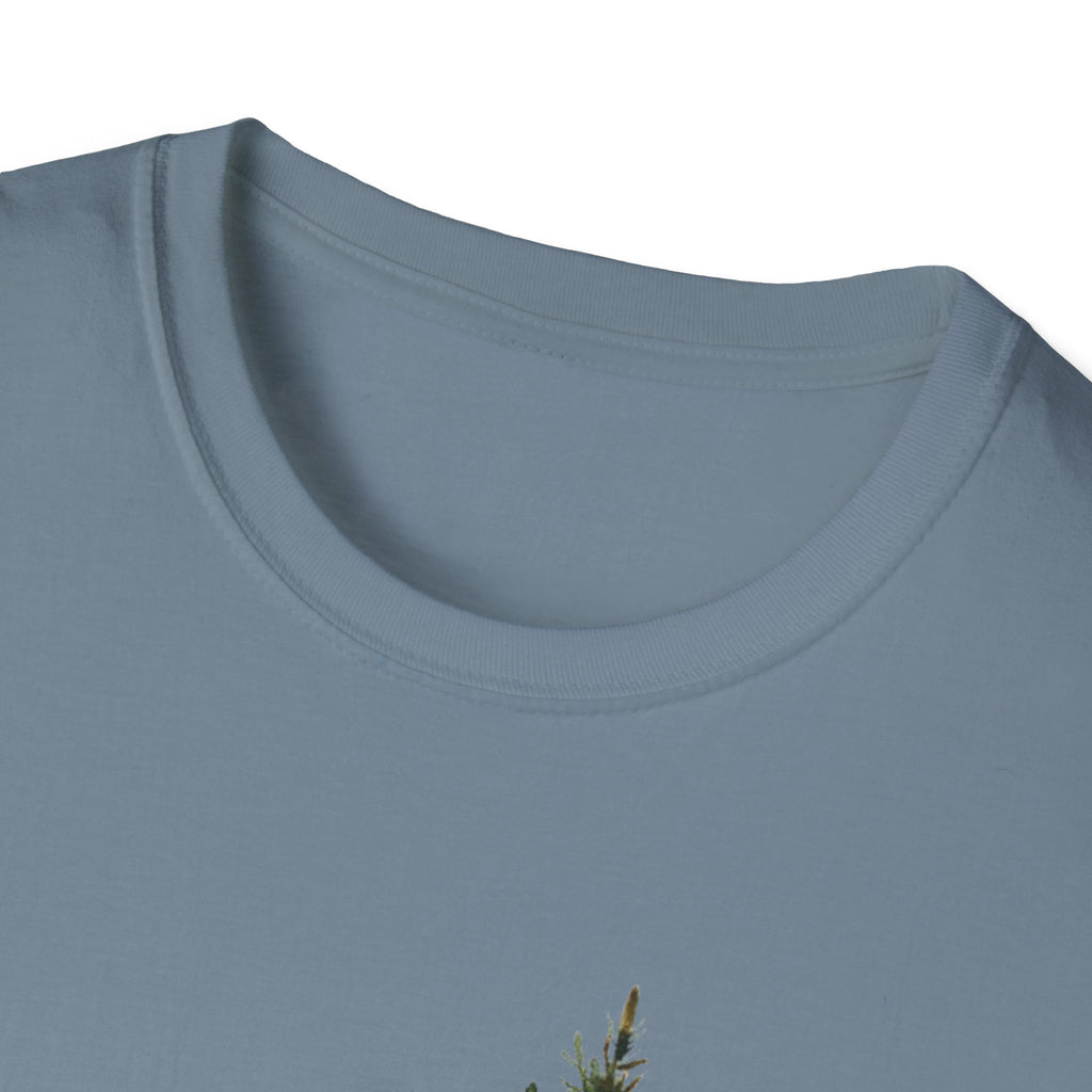 Nature Mountain T-Shirt — Watercolor Pine Tree Landscape