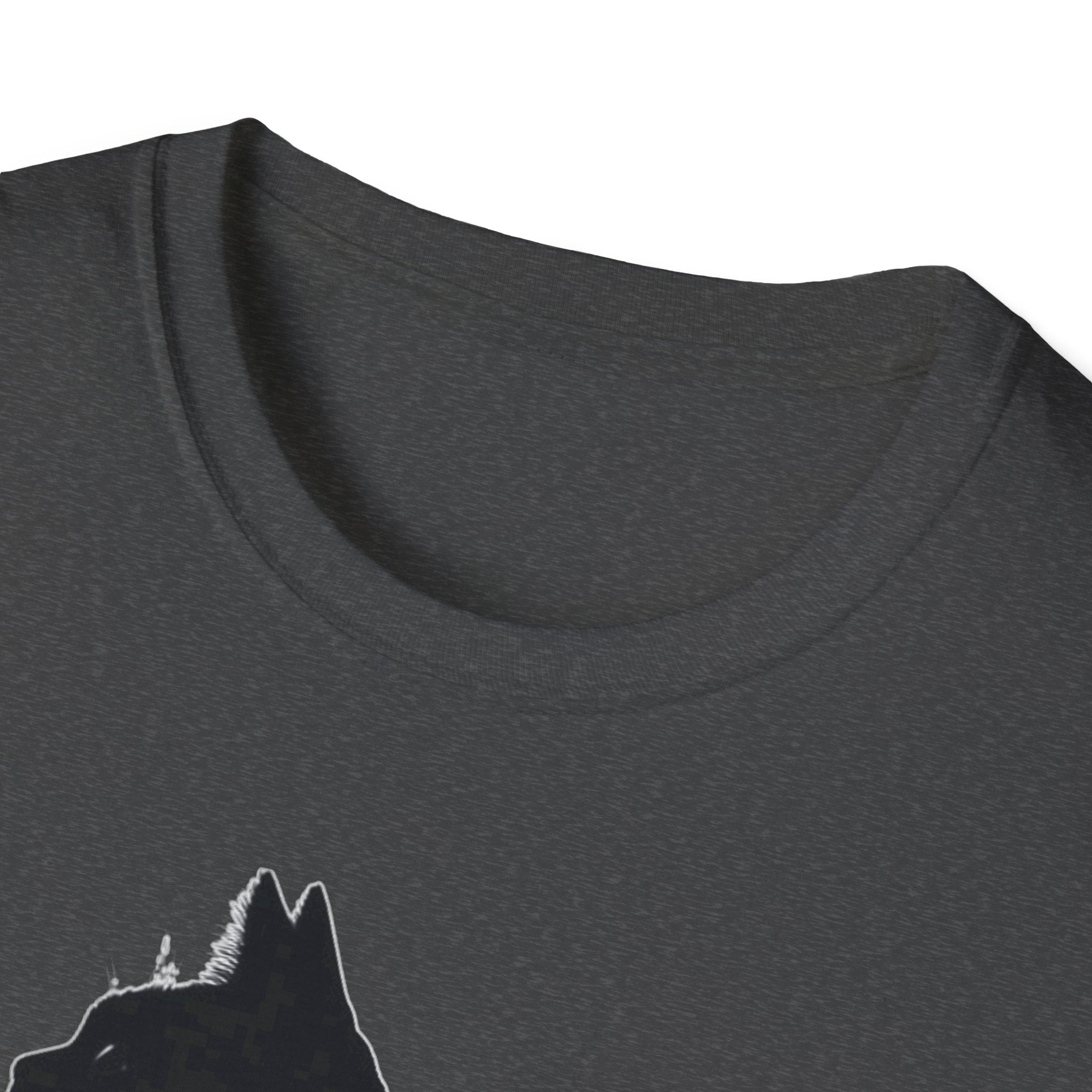Galaxy Cat T-Shirt — Night Sky Silhouette Tee for Cat Lovers