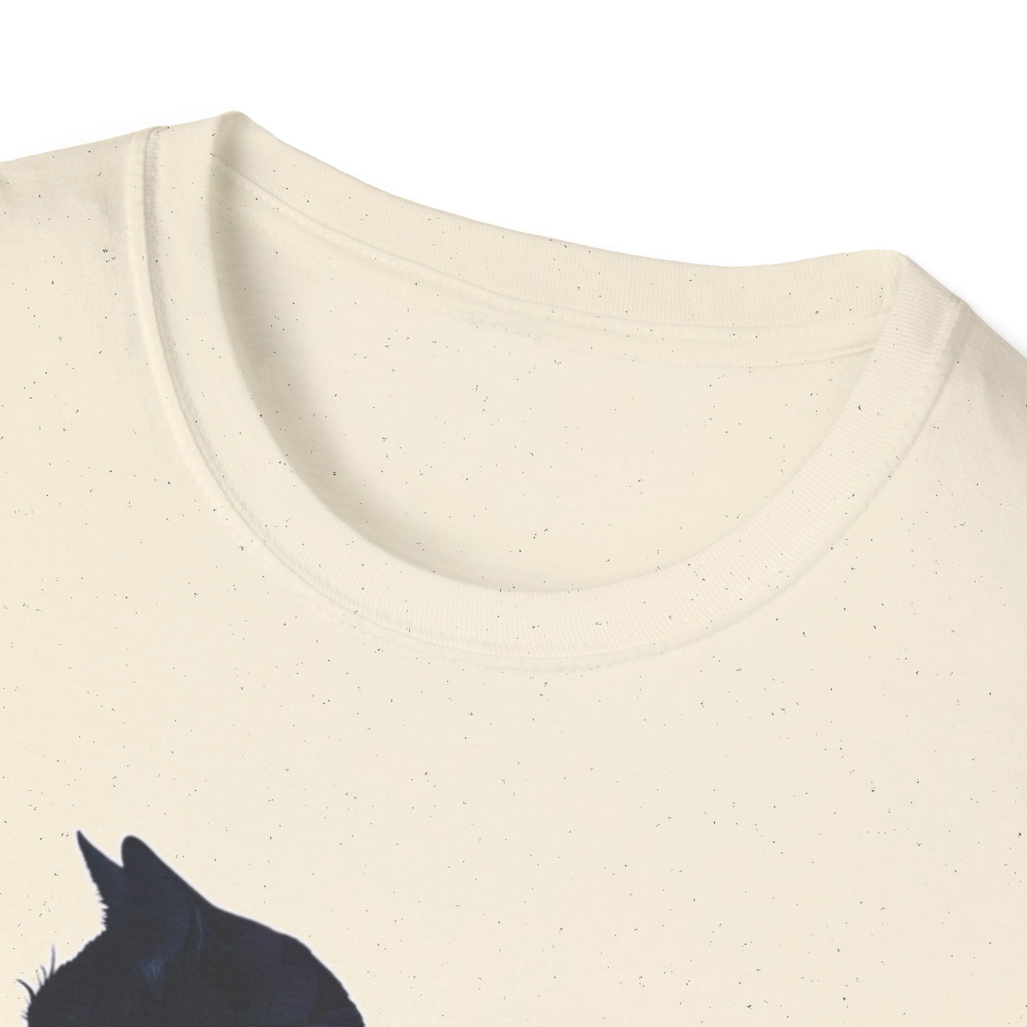 Floral Cat Silhouette T-Shirt