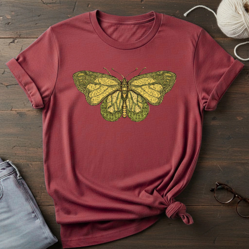 Vintage Yellow Butterfly T-Shirt