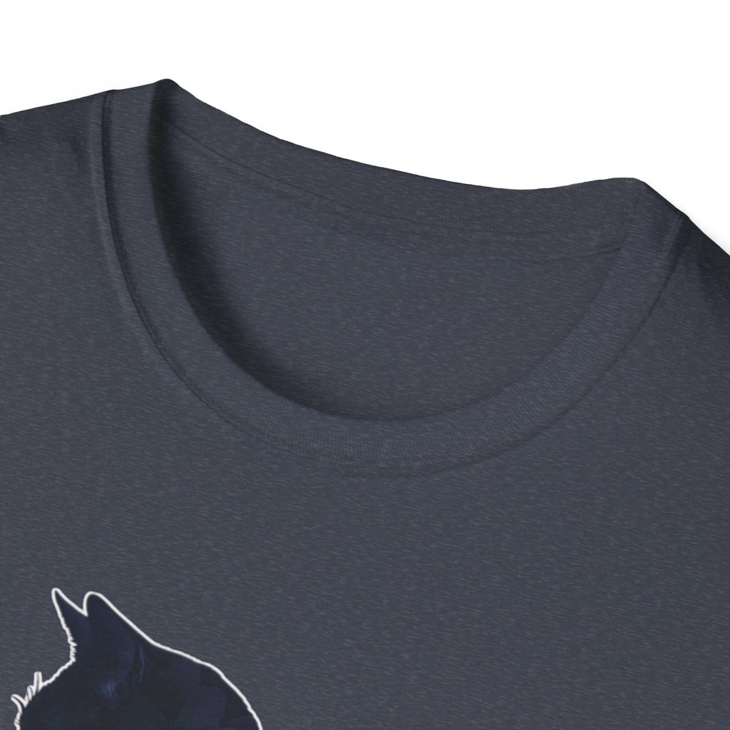 Floral Cat Silhouette T-Shirt