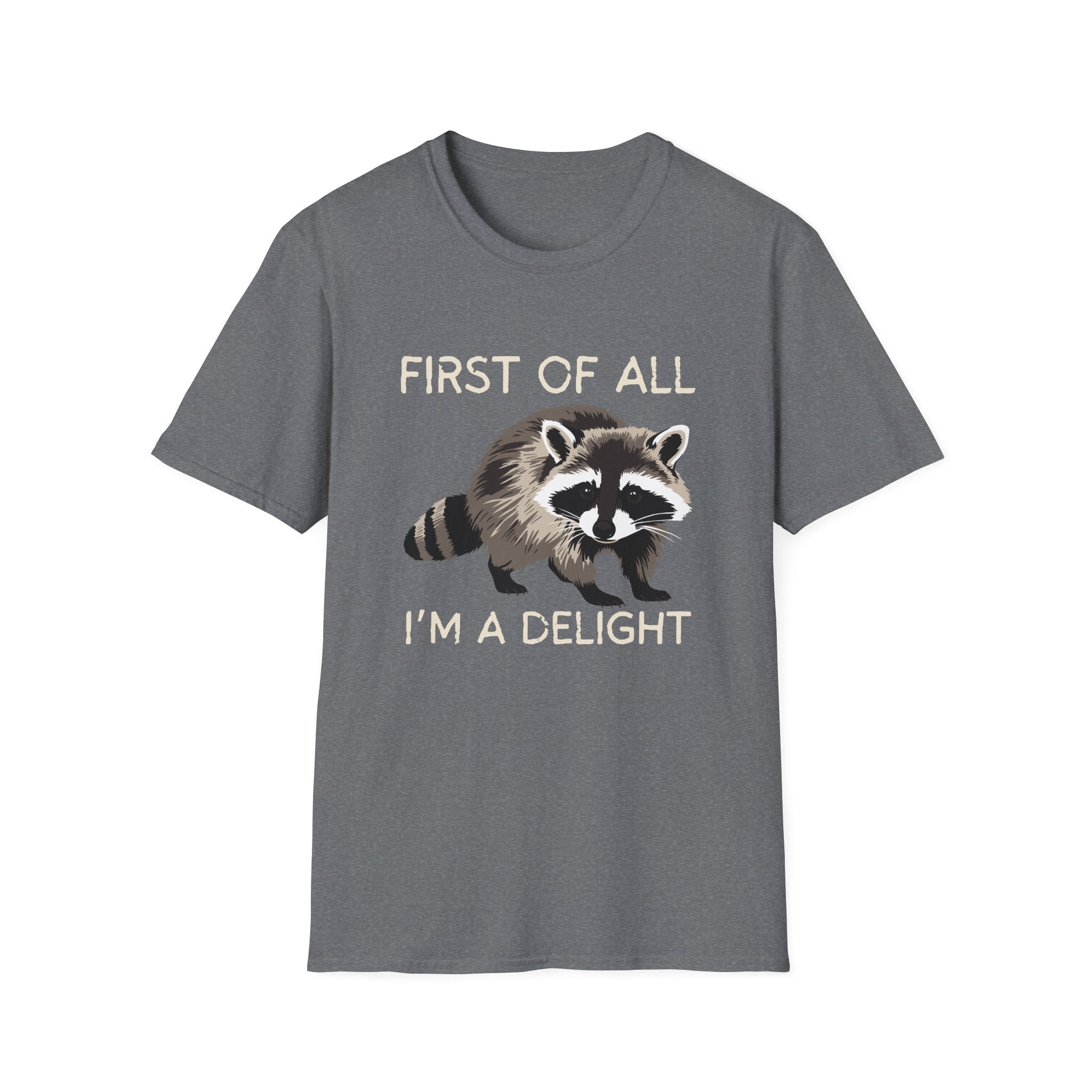 Raccoon ‘First of All I’m a Delight’ Graphic T‑Shirt