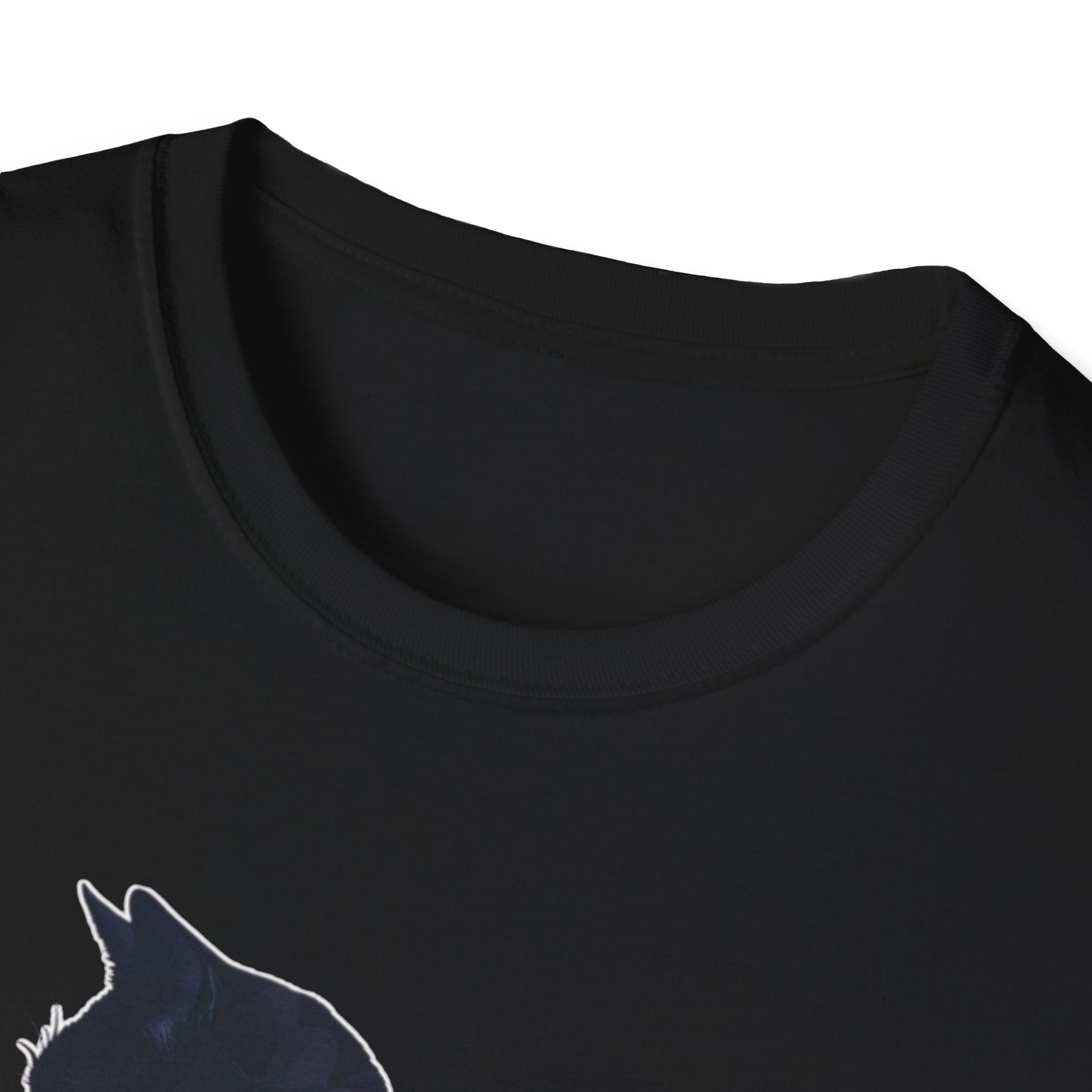 Floral Cat Silhouette T-Shirt