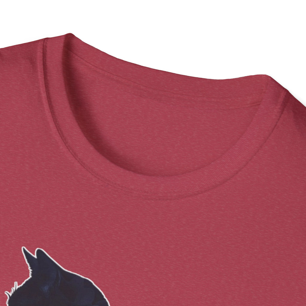 Floral Cat Silhouette T-Shirt