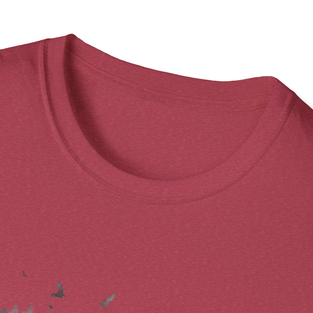 Moose Silhouette T-Shirt — Forest Double-Exposure Wildlife Tee