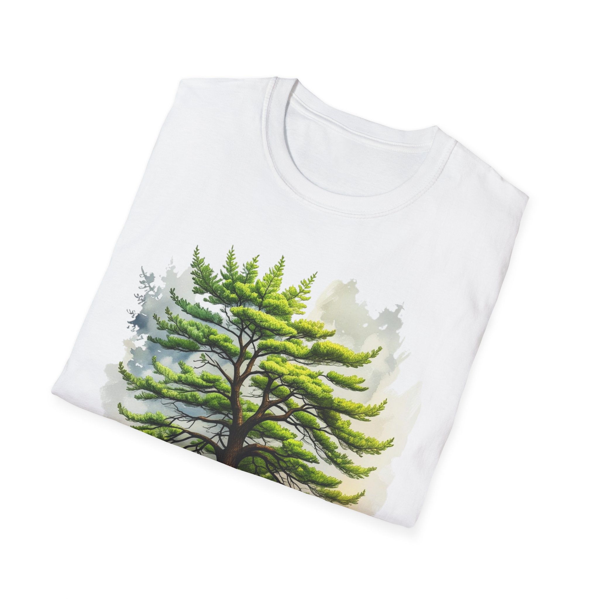 Pine Tree Watercolor T-Shirt — Nature Forest Tee