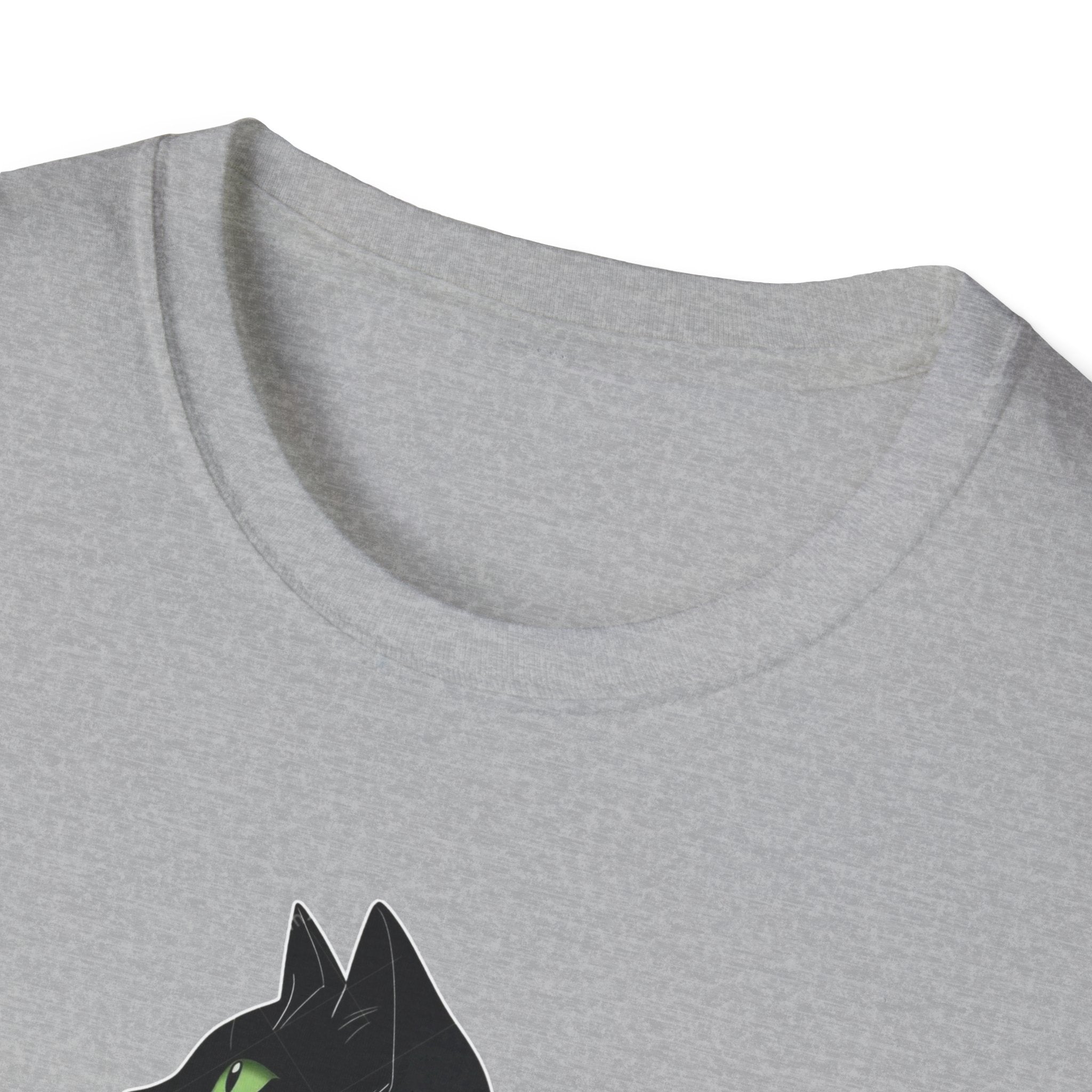 Floral Cat Silhouette T-Shirt