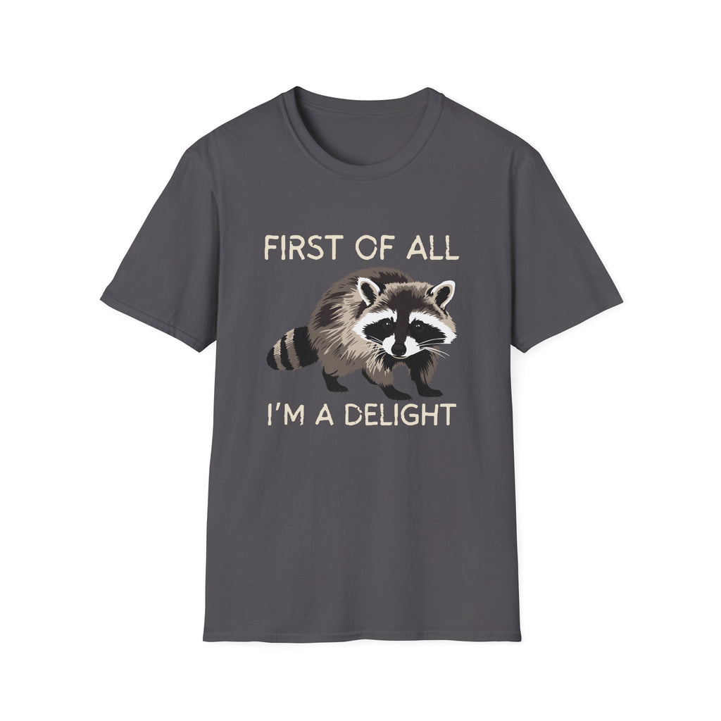 Raccoon ‘First of All I’m a Delight’ Graphic T‑Shirt