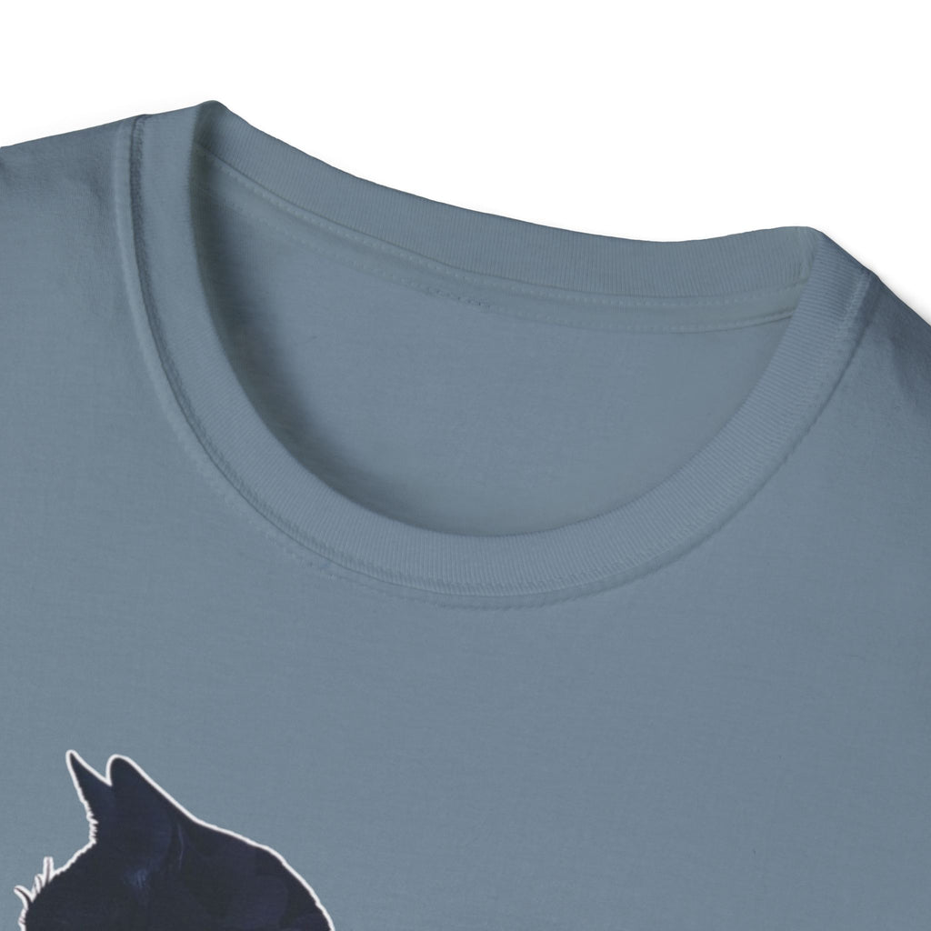 Floral Cat Silhouette T-Shirt