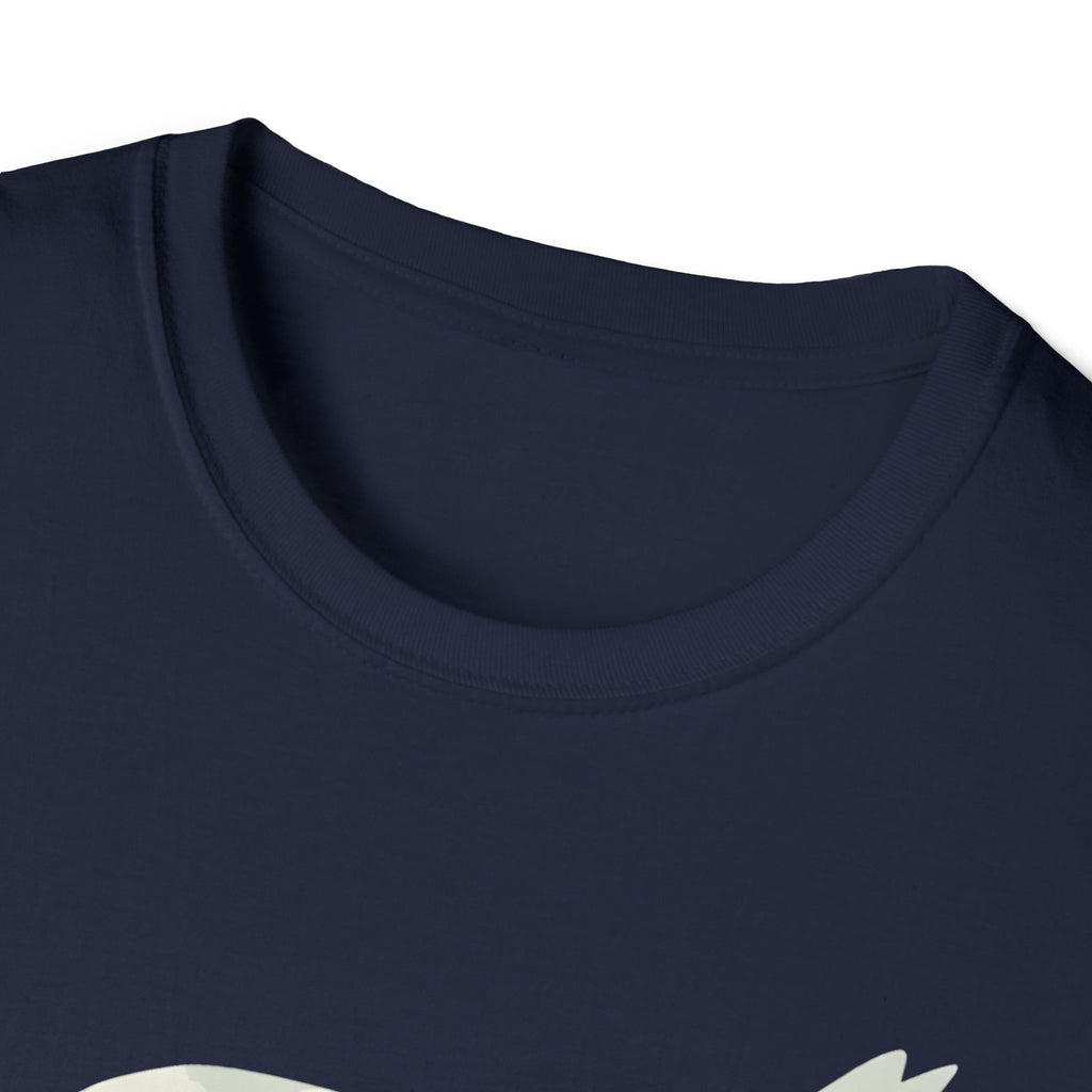 Cat Nature Silhouette T-Shirt — Floral Mountain Landscape Cat Tee