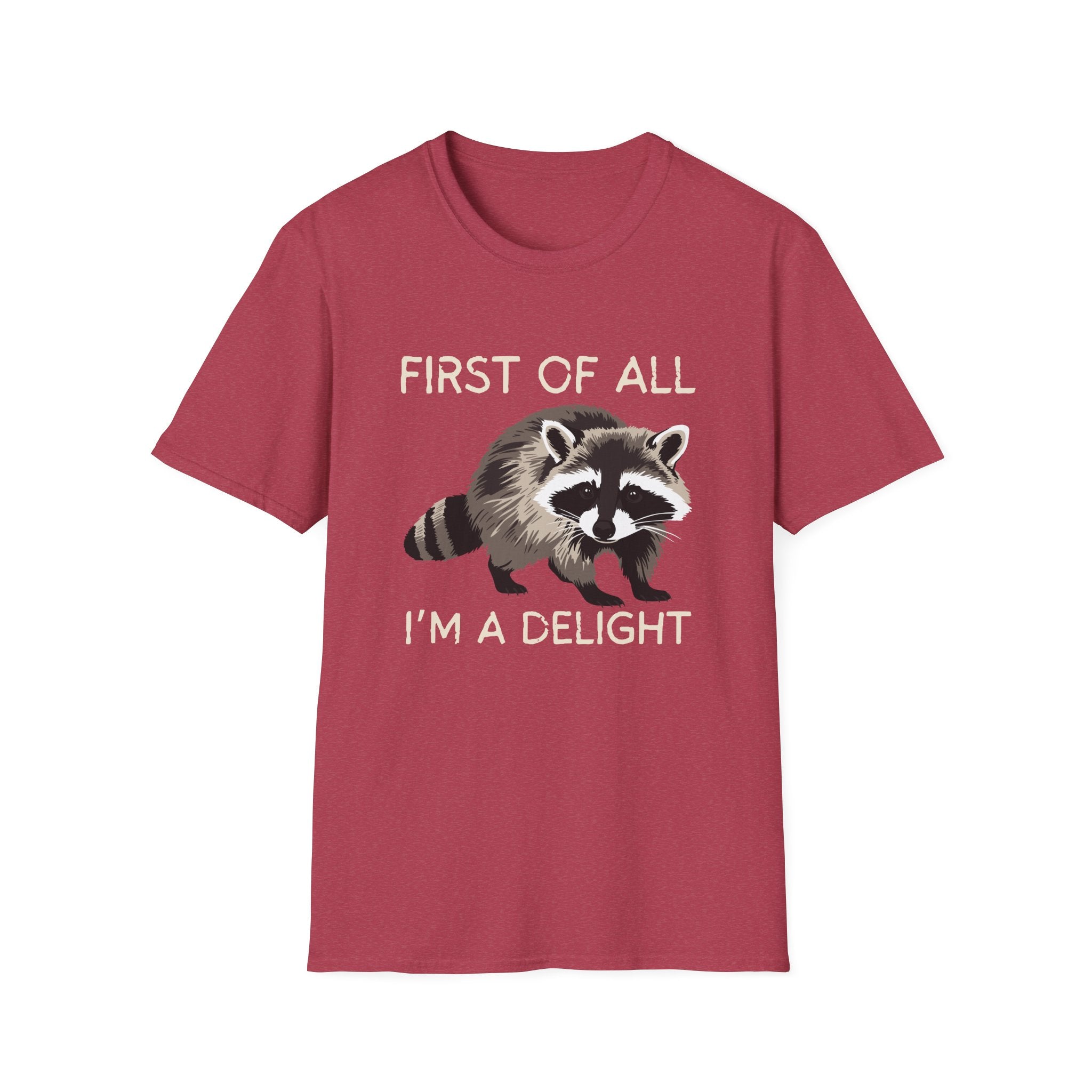 Raccoon ‘First of All I’m a Delight’ Graphic T‑Shirt