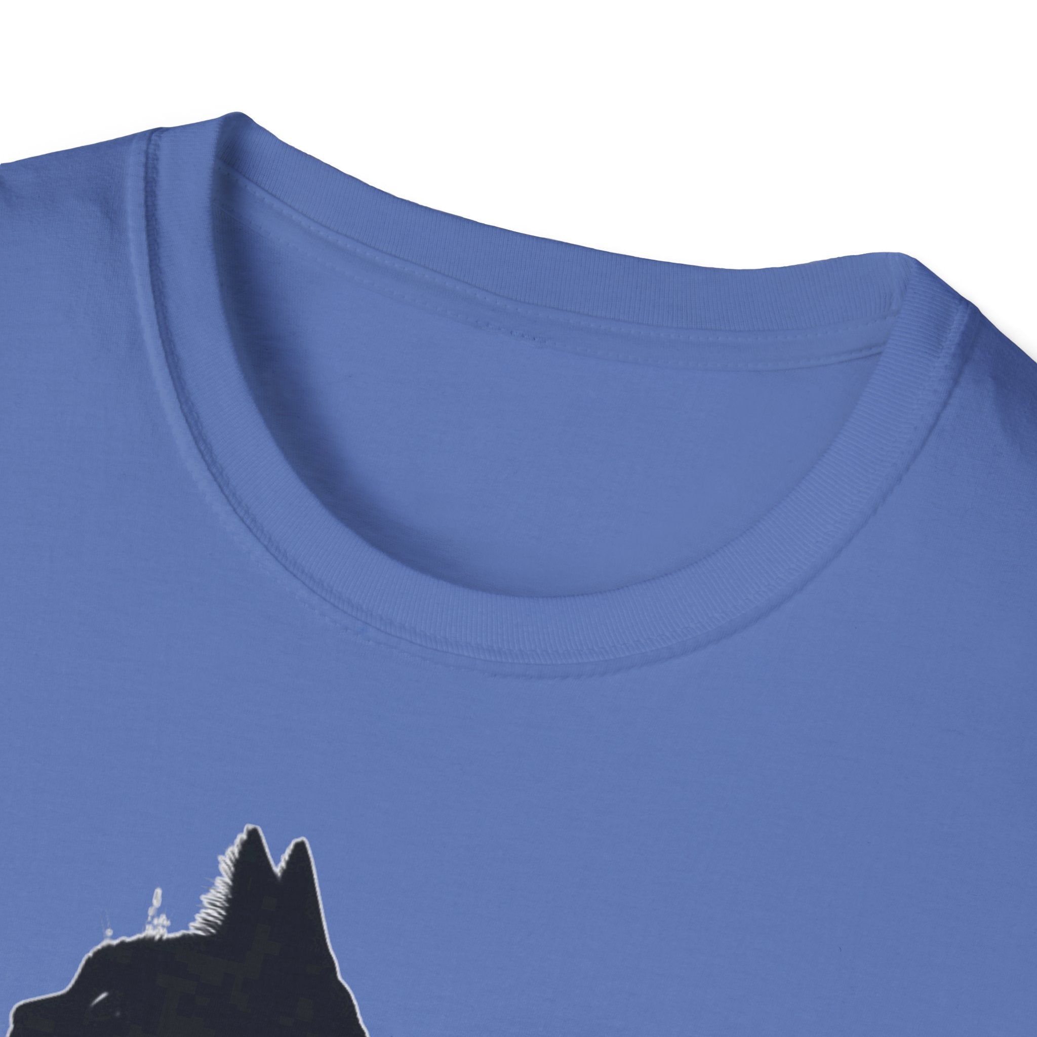 Galaxy Cat T-Shirt — Night Sky Silhouette Tee for Cat Lovers