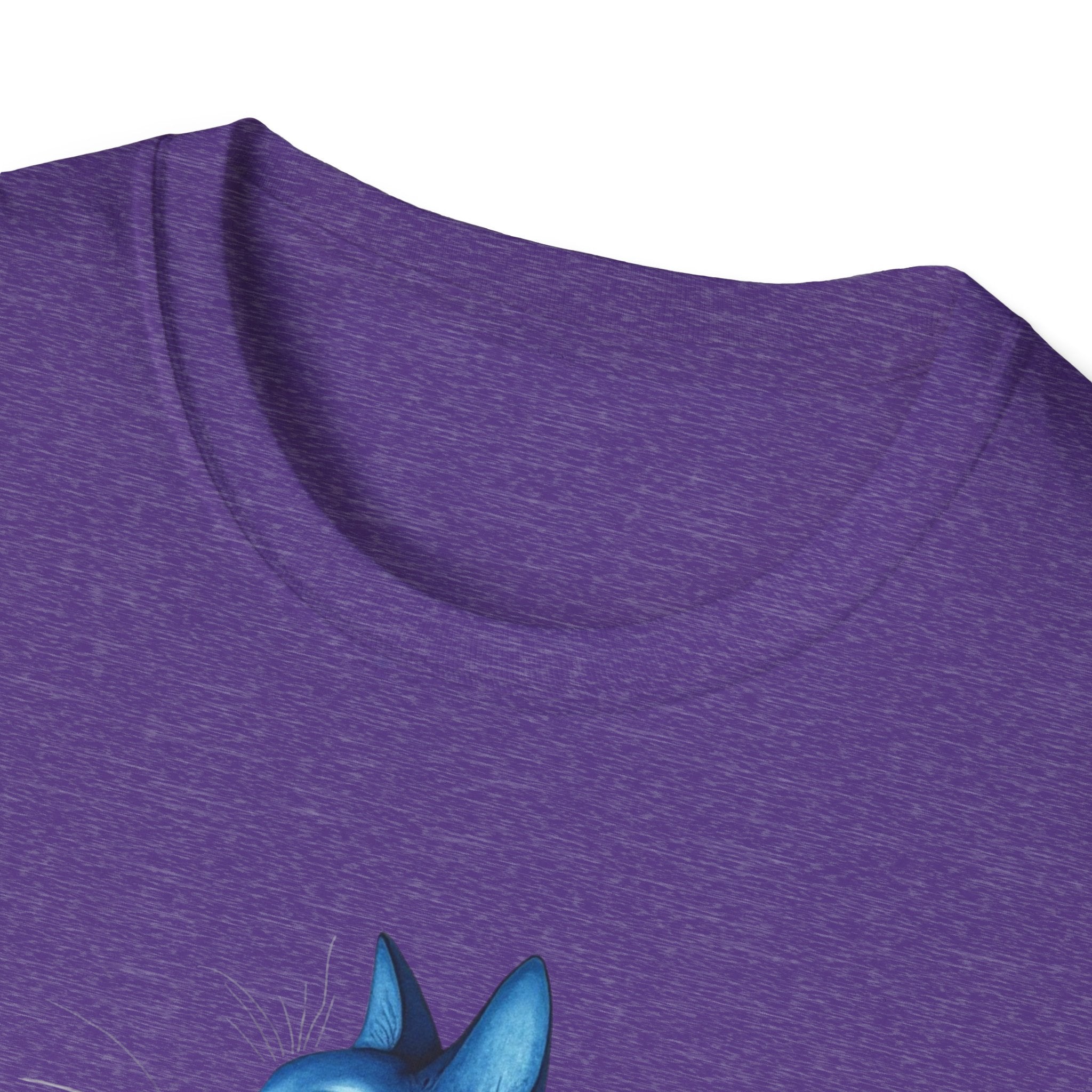 Floral Blue Cat T-Shirt