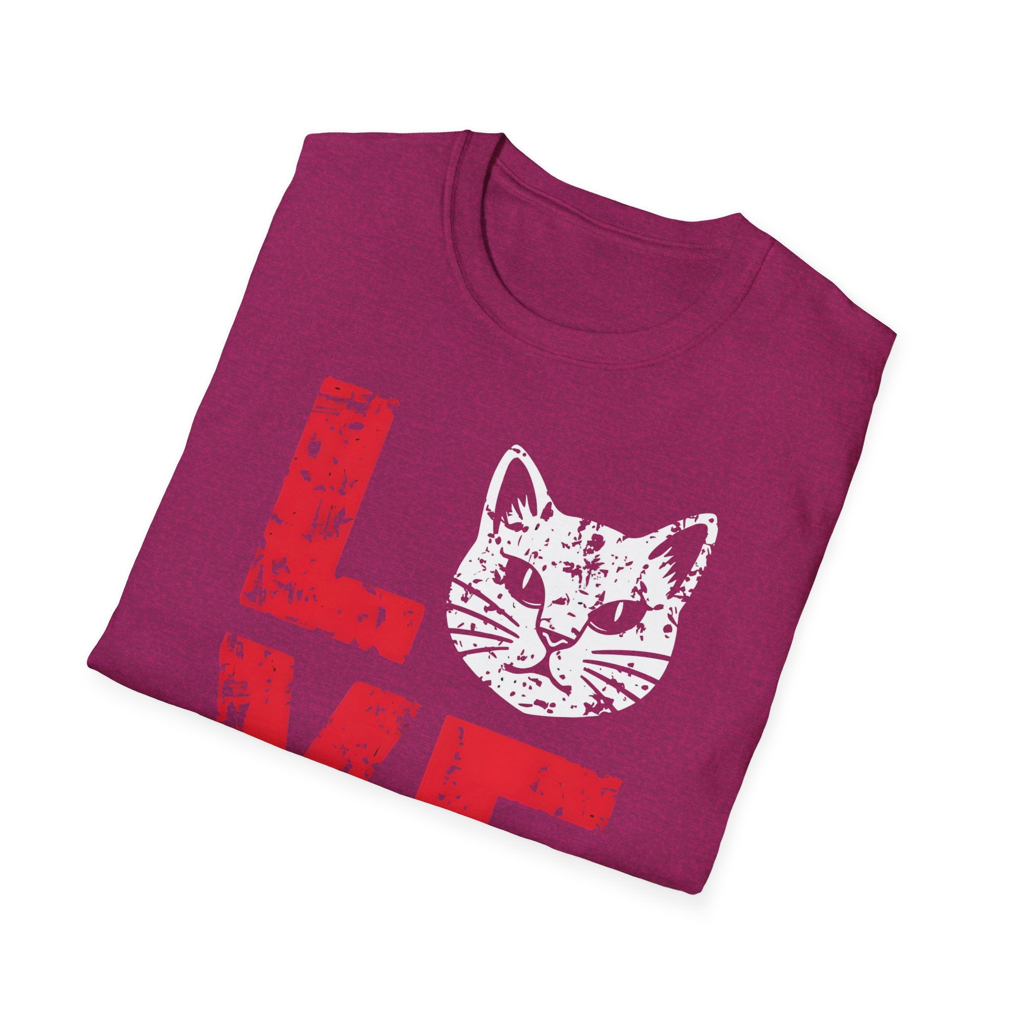 Cat Love T-Shirt — Vintage Distressed Kitten Graphic Tee
