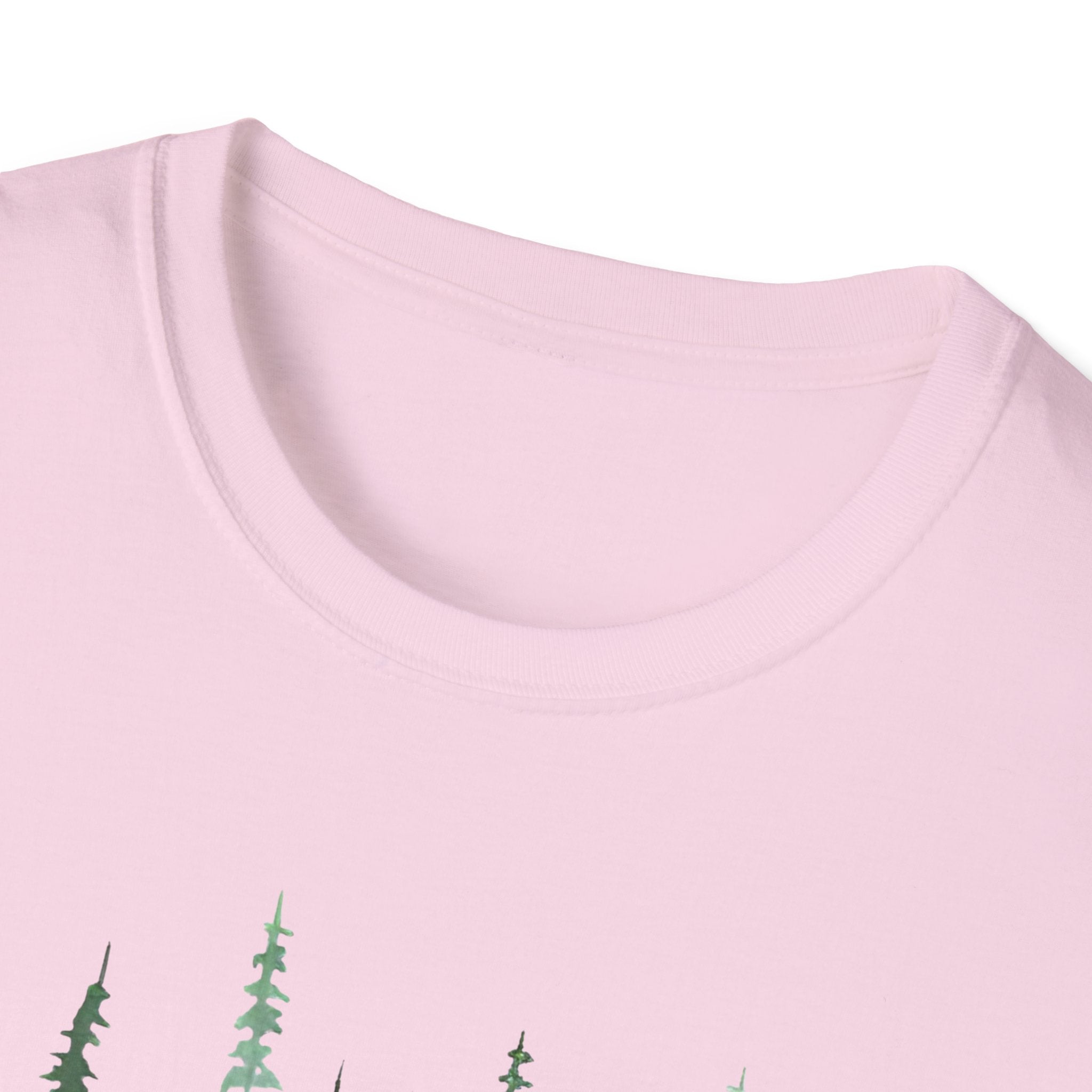 Forest Watercolor T-Shirt — Green Pine Tree Nature Tee
