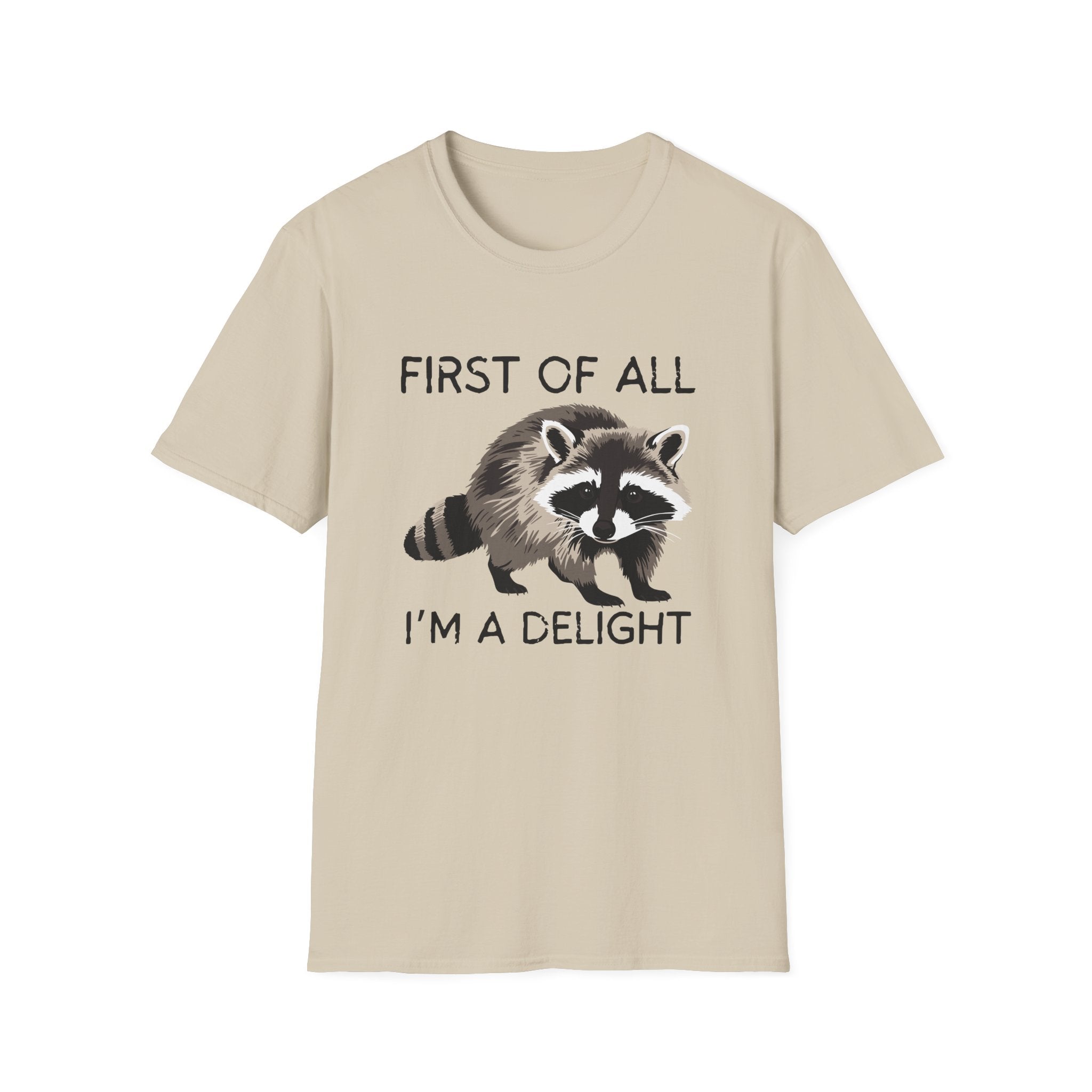 Raccoon ‘First of All I’m a Delight’ Graphic T‑Shirt
