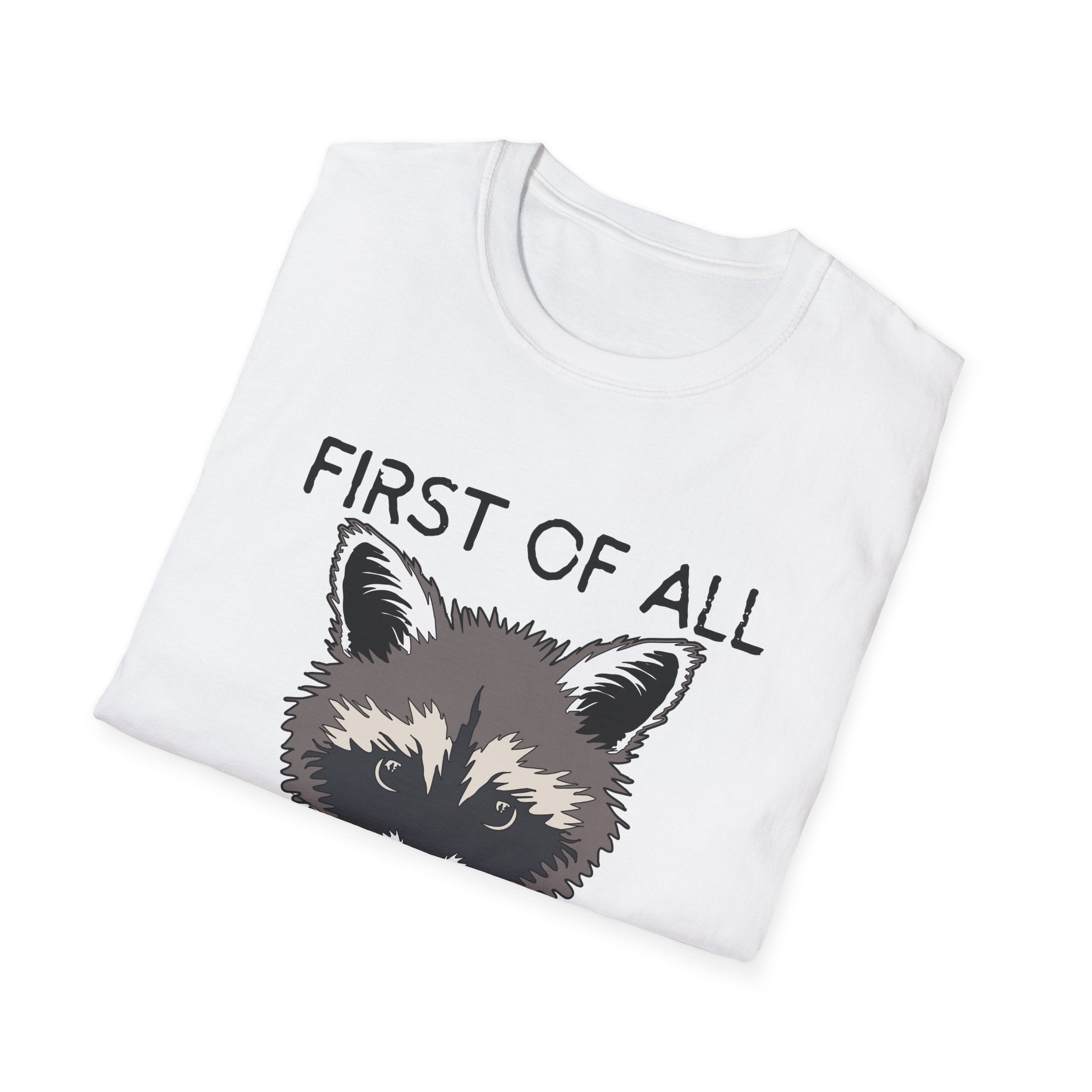 Raccoon 'First of All I'm a Delight' Graphic T-Shirt