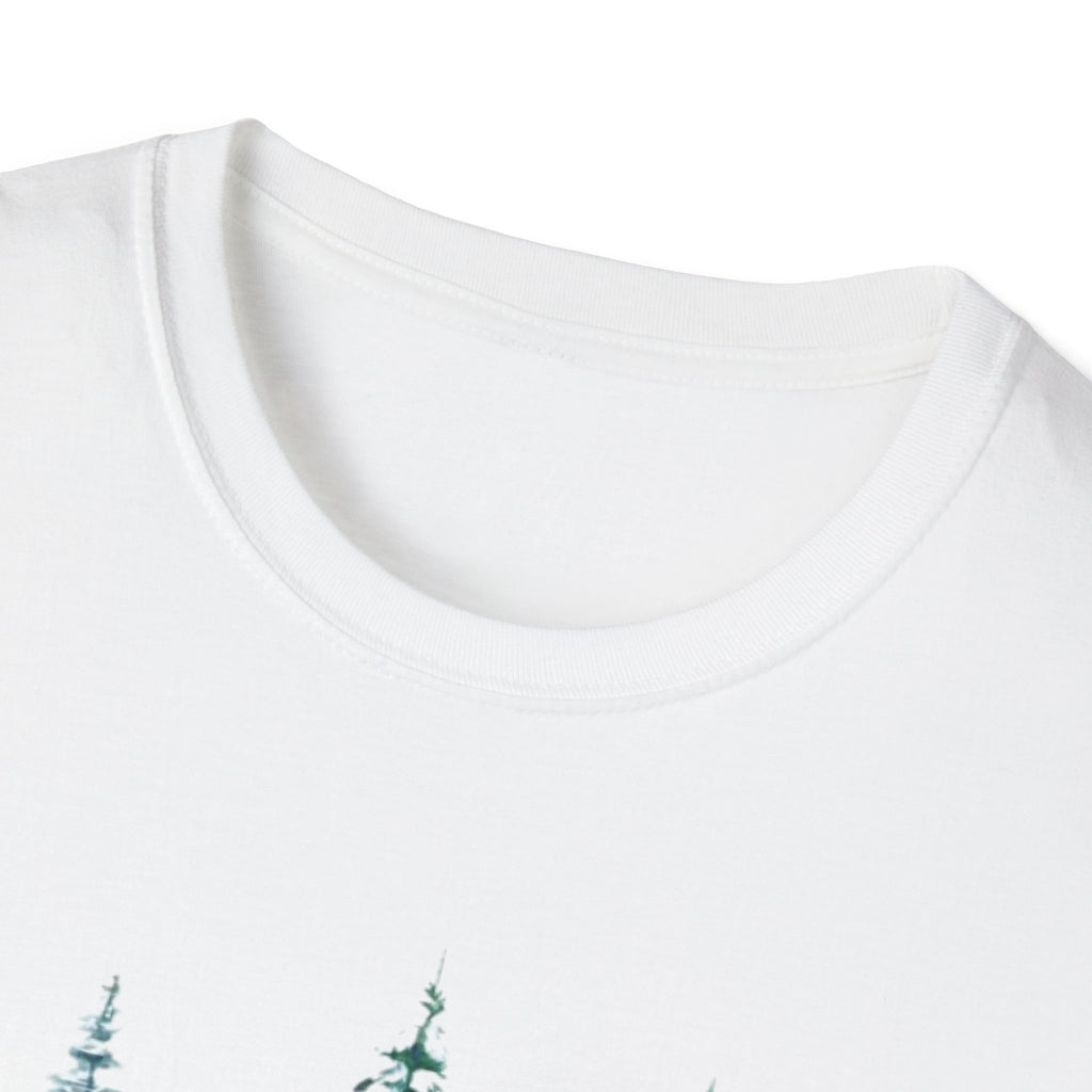 Pine Tree Watercolor T-Shirt — Minimal Holiday Trees Tee