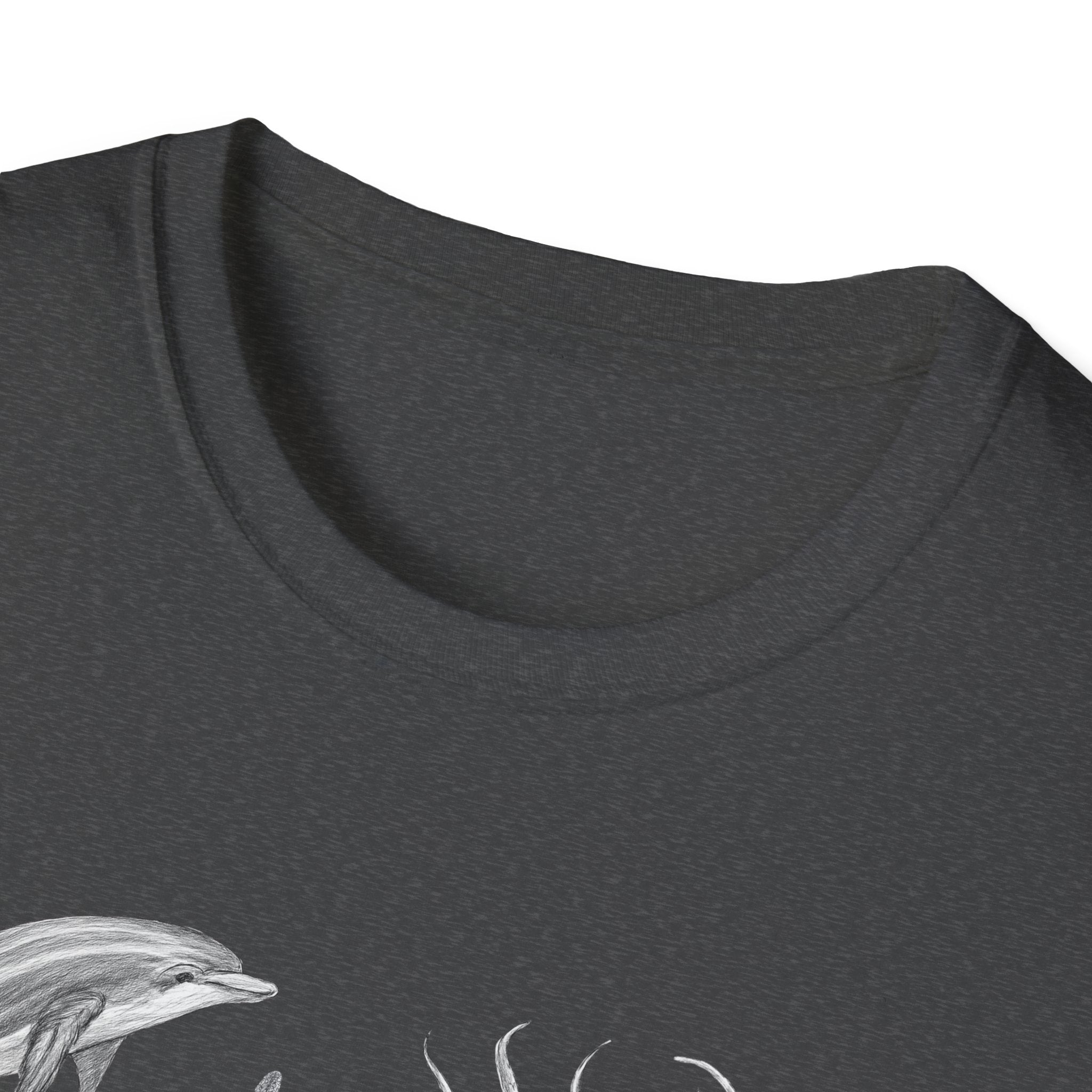 Ocean Wildlife T-Shirt — Monochrome Marine Life Design