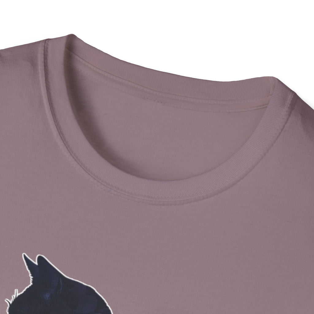 Floral Cat Silhouette T-Shirt