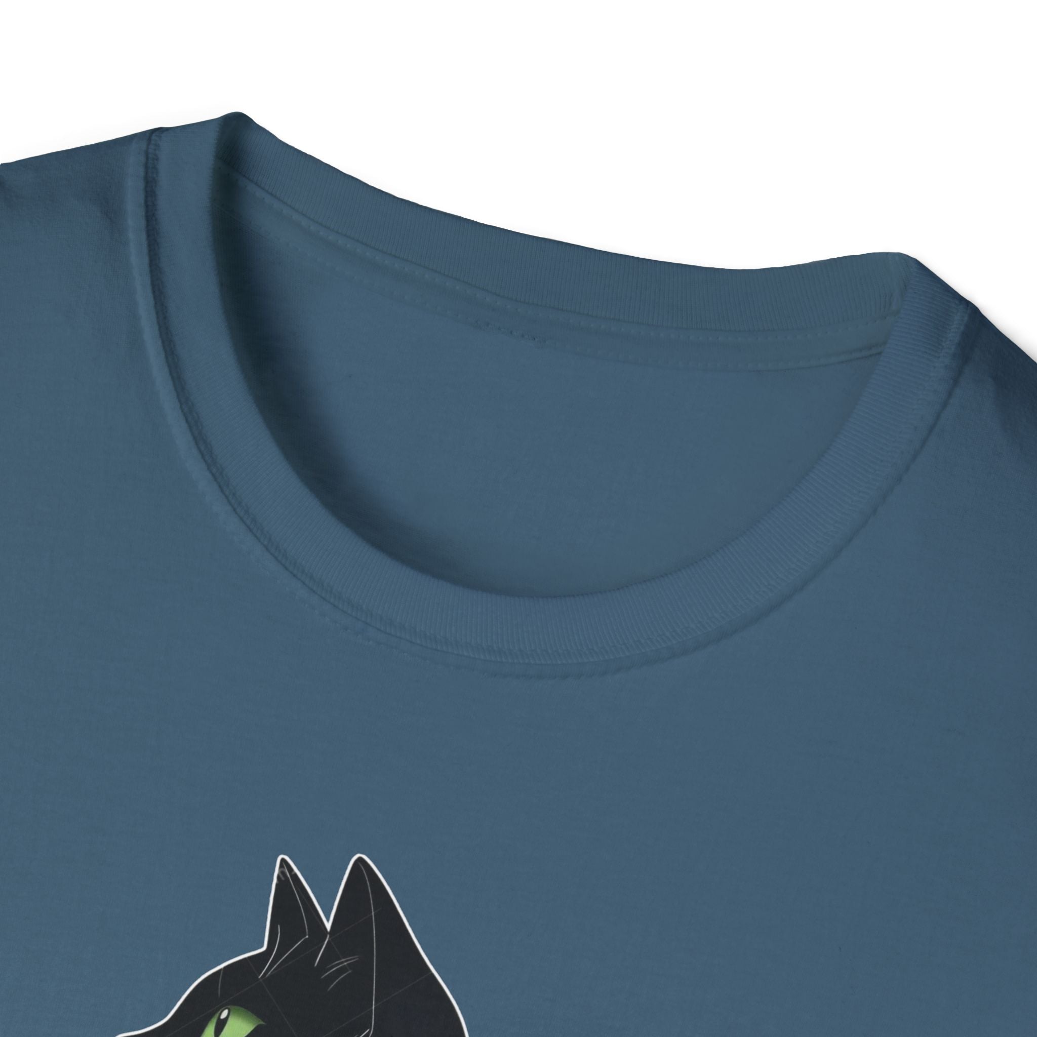 Floral Cat Silhouette T-Shirt