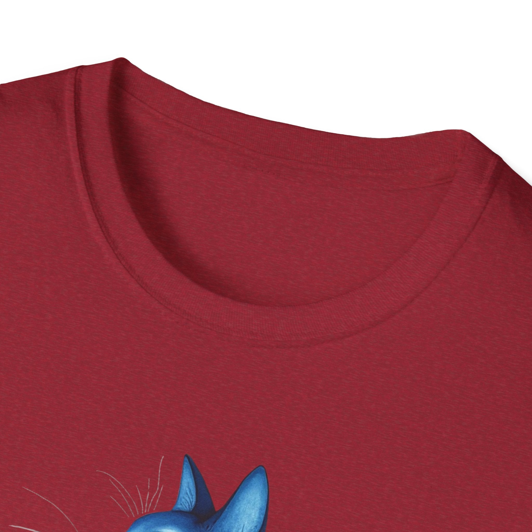 Floral Blue Cat T-Shirt