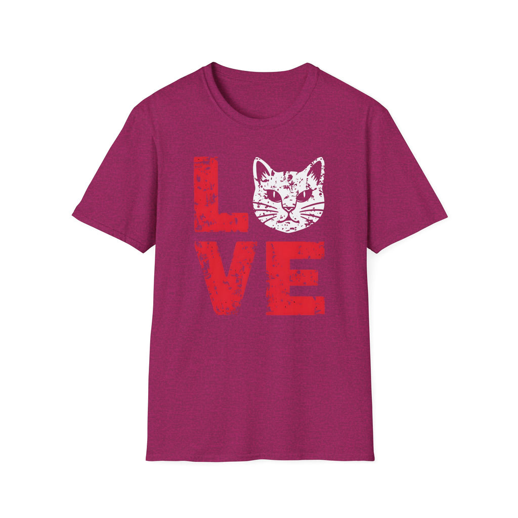 Cat Love T-Shirt — Vintage Distressed Kitten Graphic Tee