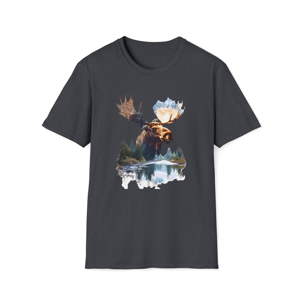 Moose Reflection T-Shirt – Wilderness Lake Double Exposure Tee