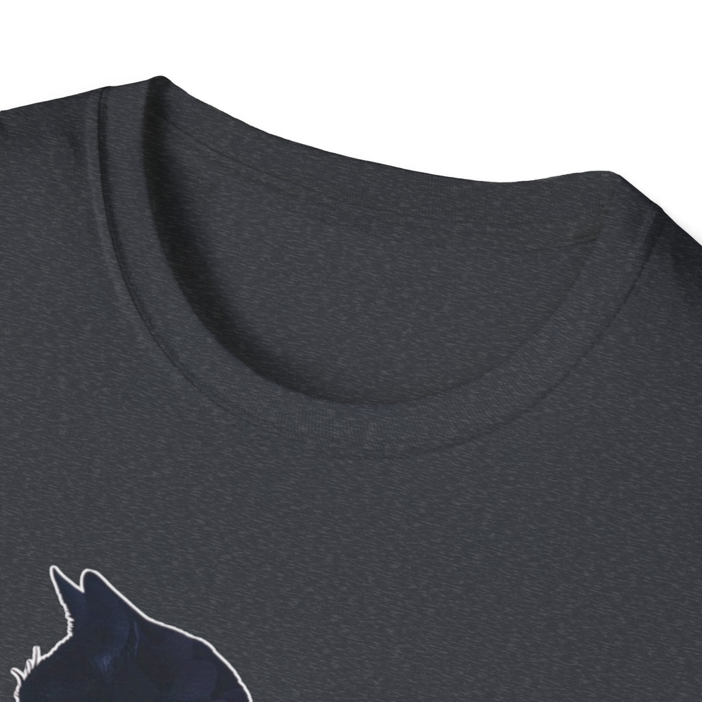Floral Cat Silhouette T-Shirt