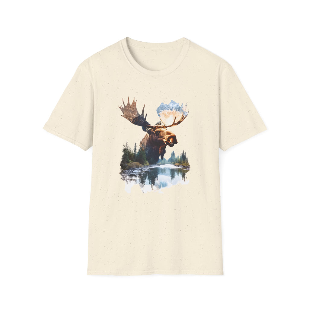 Moose Reflection T-Shirt – Wilderness Lake Double Exposure Tee