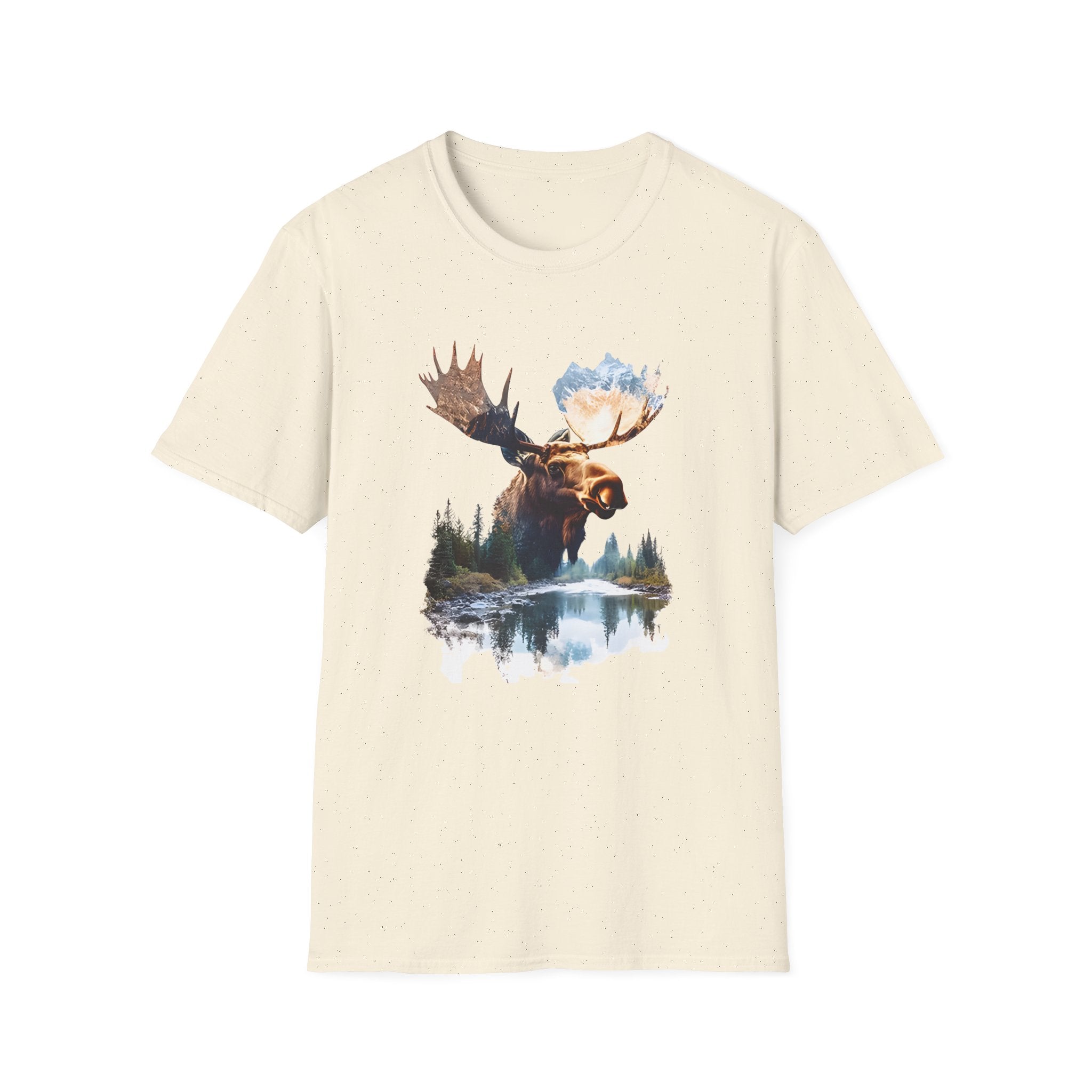 Moose Reflection T-Shirt – Wilderness Lake Double Exposure Tee