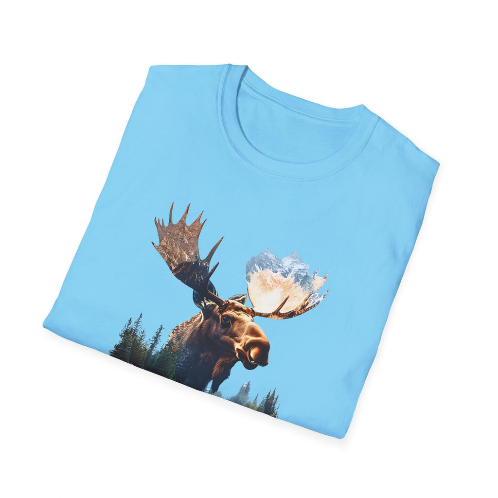 Moose Reflection T-Shirt – Wilderness Lake Double Exposure Tee