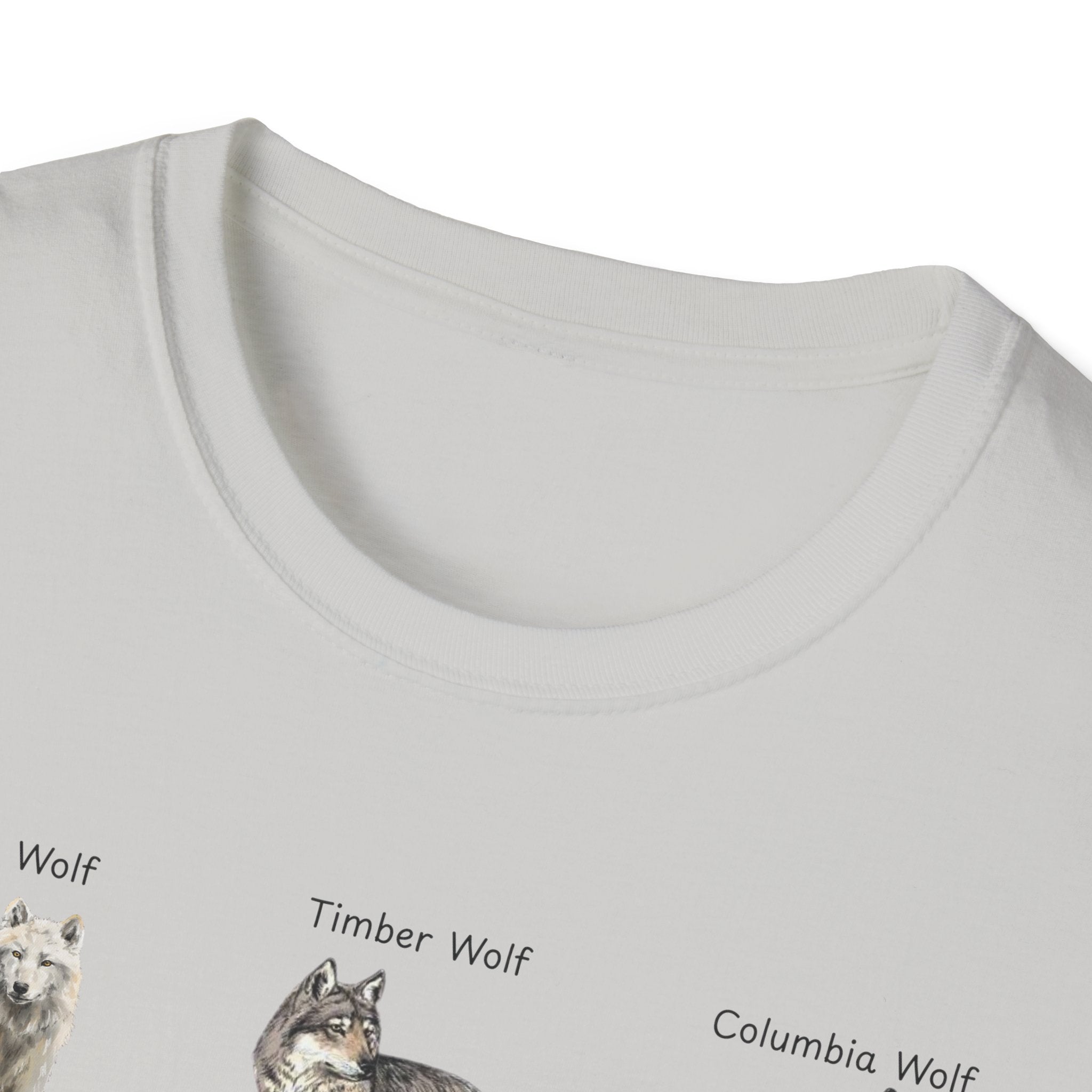 Wolf Species Chart T-Shirt — Illustrated Wolves Guide Tee