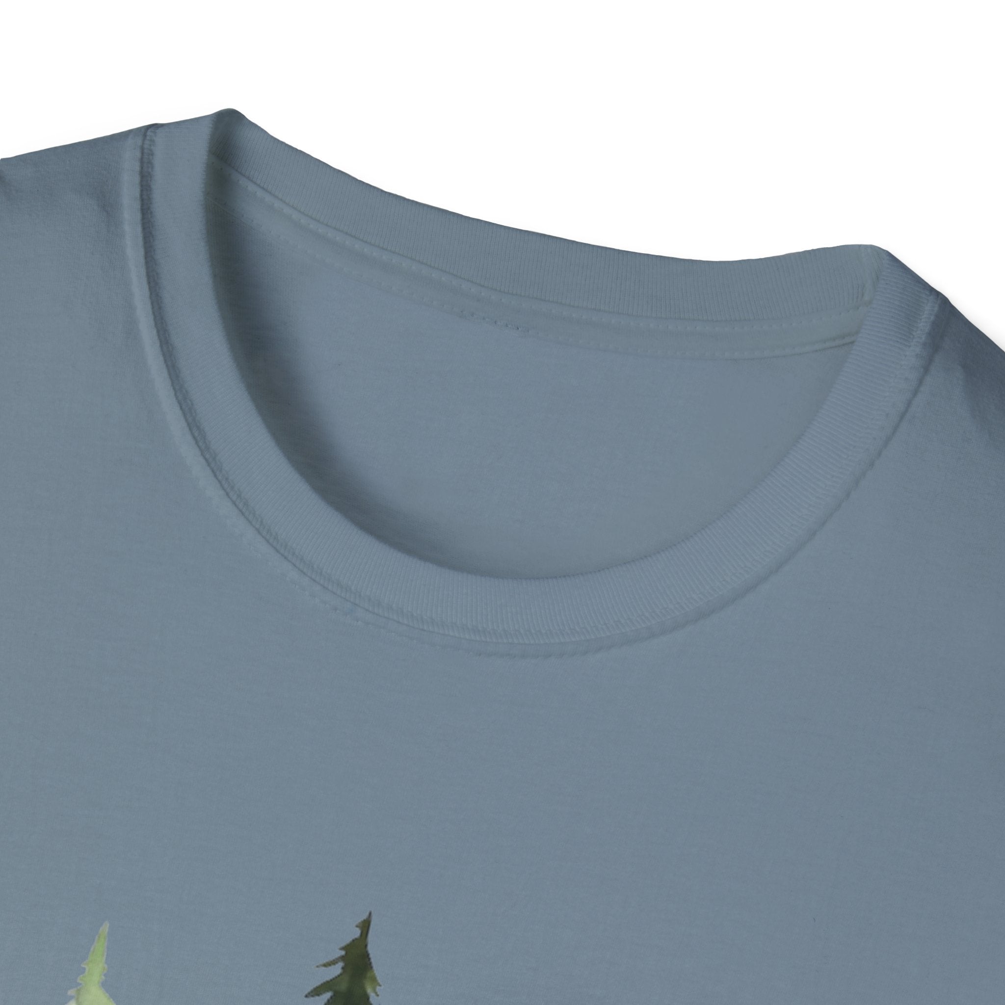 Pine Forest Tee — Watercolor Evergreen Tree T-Shirt