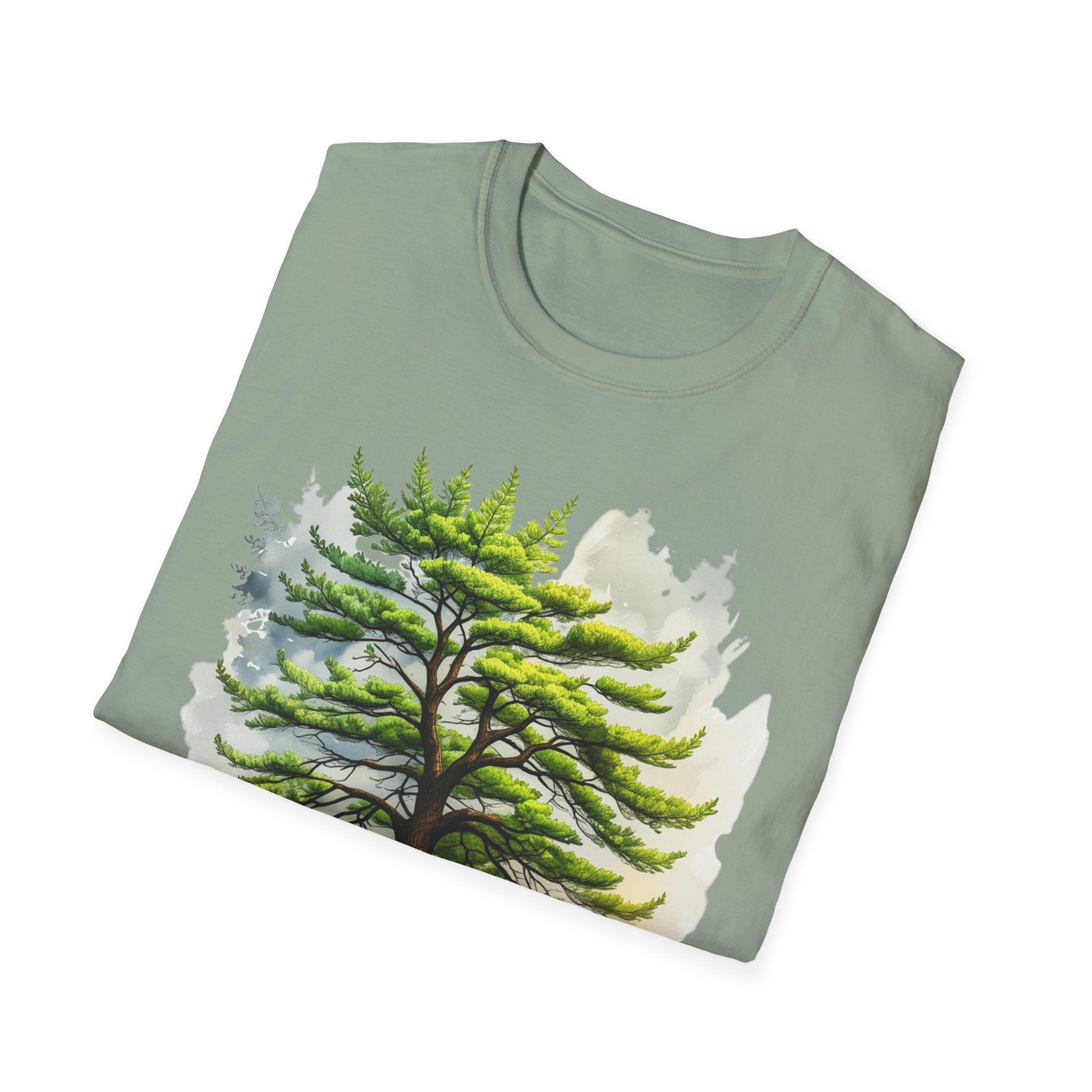 Pine Tree Watercolor T-Shirt — Nature Forest Tee
