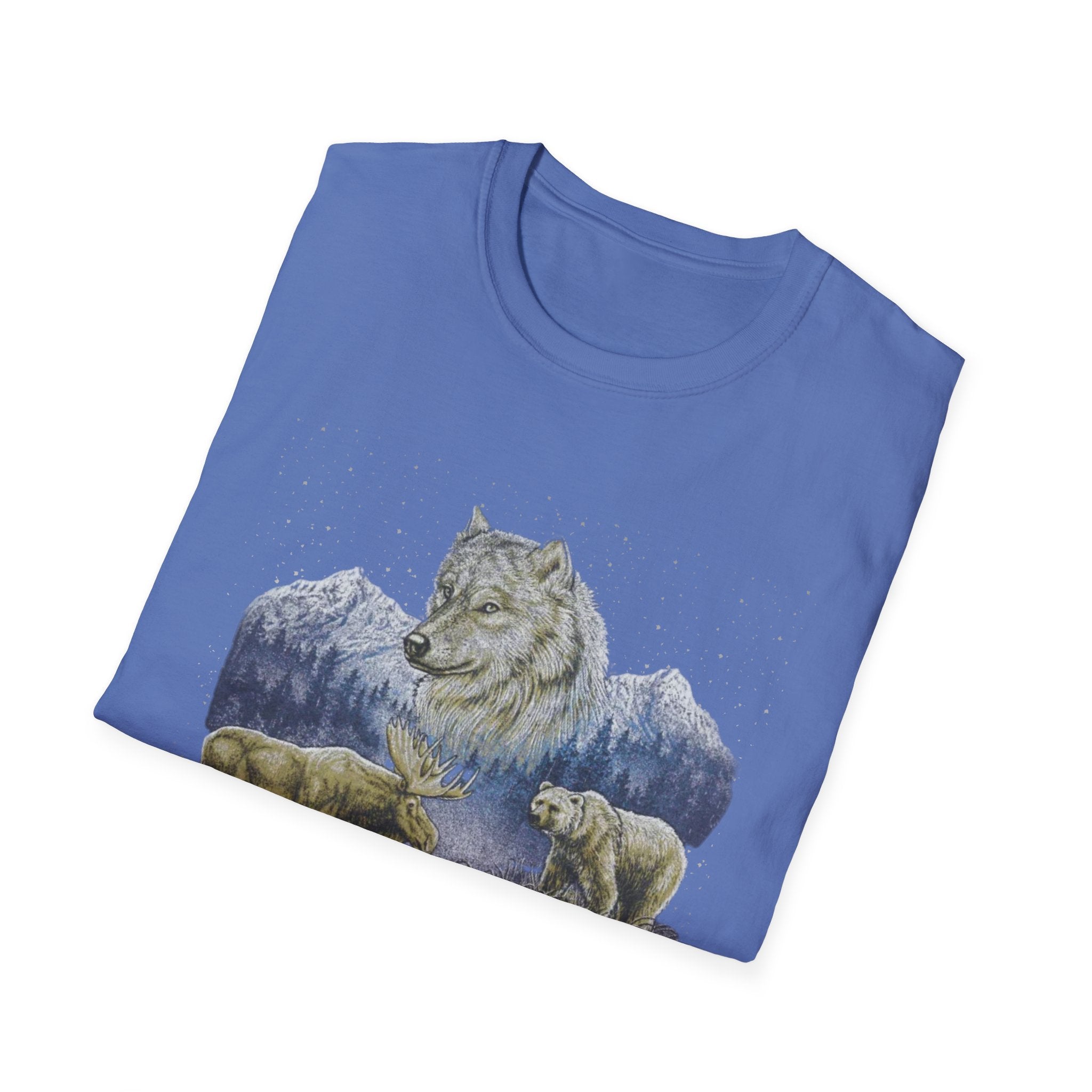 Wolf Trio Mountain T-Shirt — Wildlife Graphic Tee