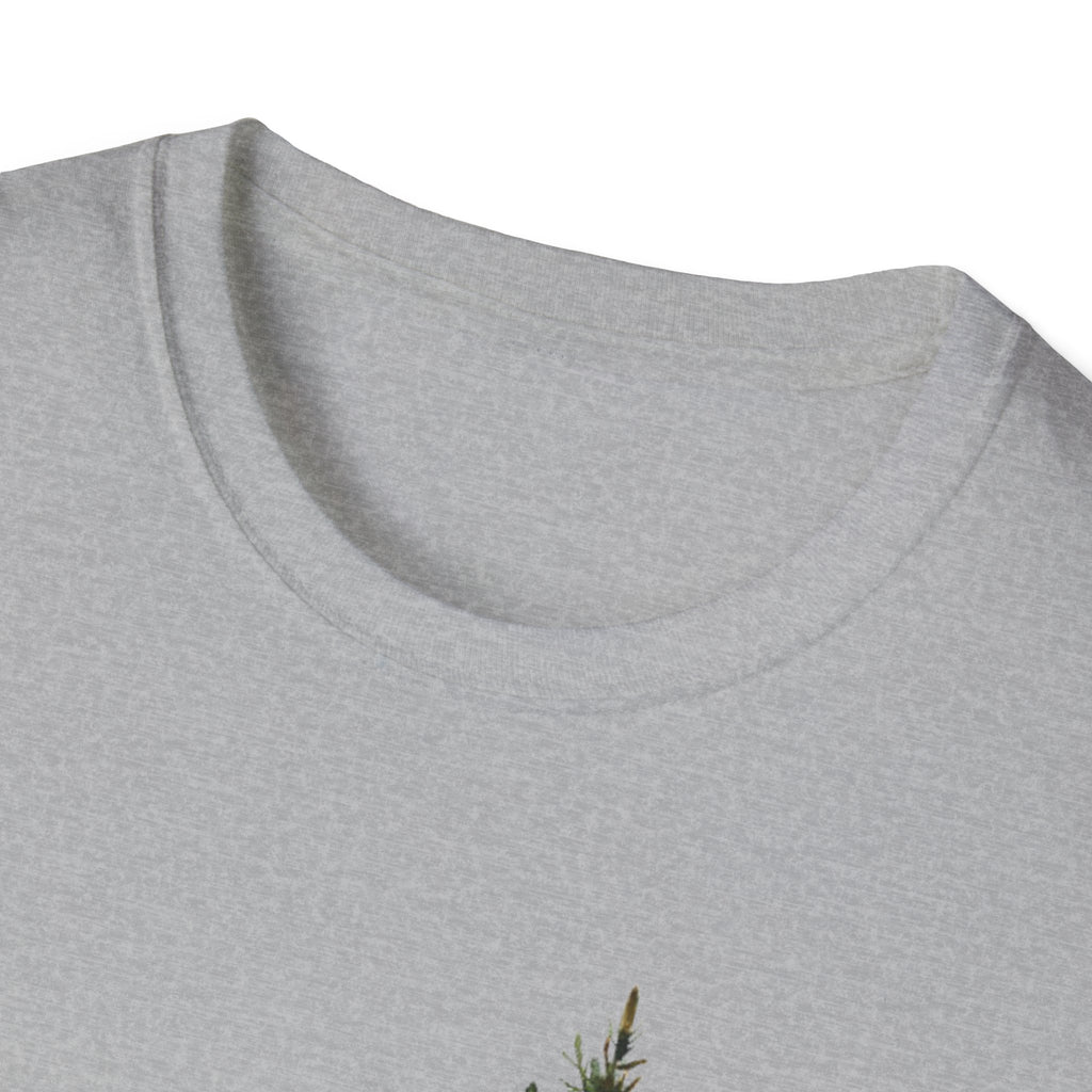 Nature Mountain T-Shirt — Watercolor Pine Tree Landscape