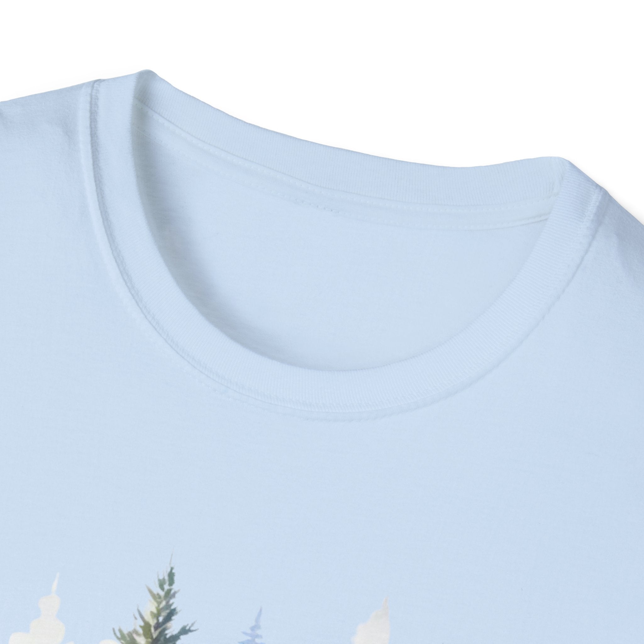 Winter Pine Trees T-Shirt — Watercolor Forest Holiday Tee