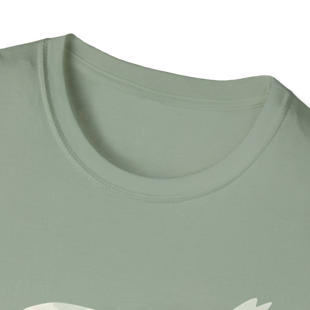 Cat Nature Silhouette T-Shirt — Floral Mountain Landscape Cat Tee