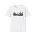 Nature Watercolor Forest T-Shirt — Mountain Pines Scenic Tee