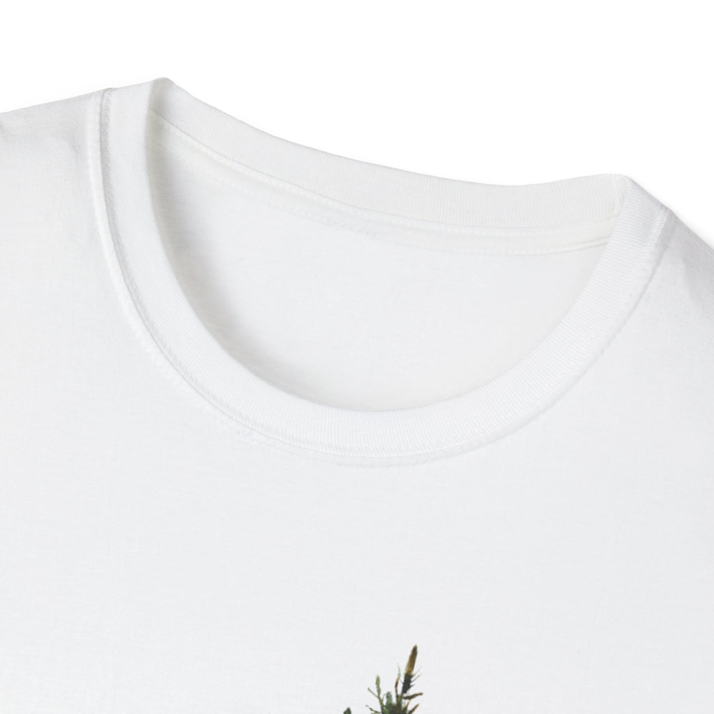 Nature Mountain T-Shirt — Watercolor Pine Tree Landscape