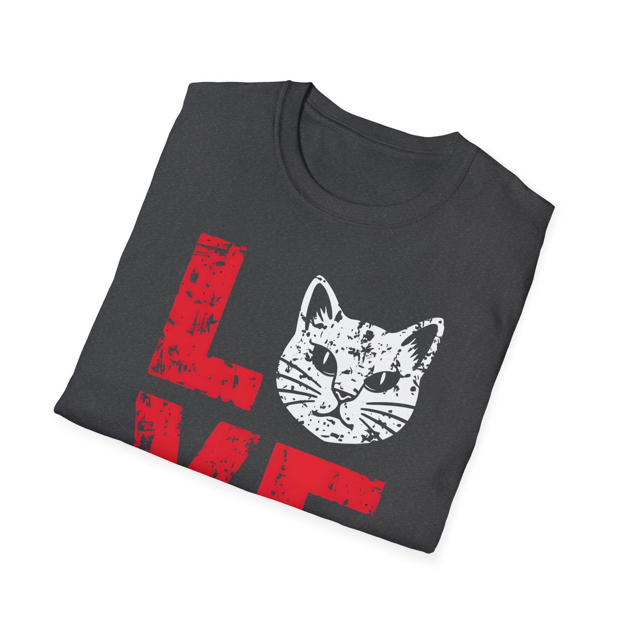 Cat Love T-Shirt — Vintage Distressed Kitten Graphic Tee