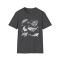 Ocean Wildlife T-Shirt — Monochrome Marine Life Design