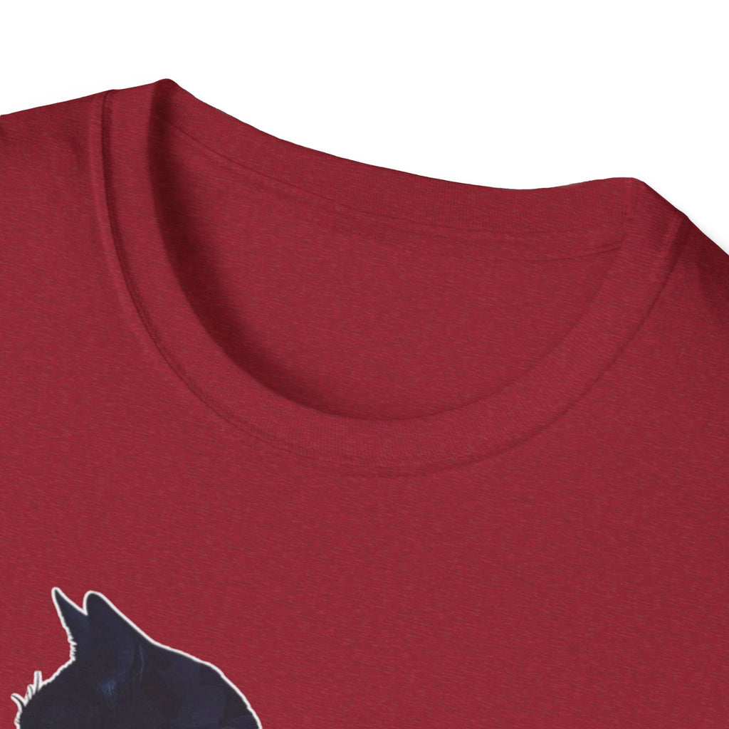 Floral Cat Silhouette T-Shirt