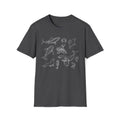 Marine Life Sketch T-Shirt — Minimal Ocean Creatures Illustration