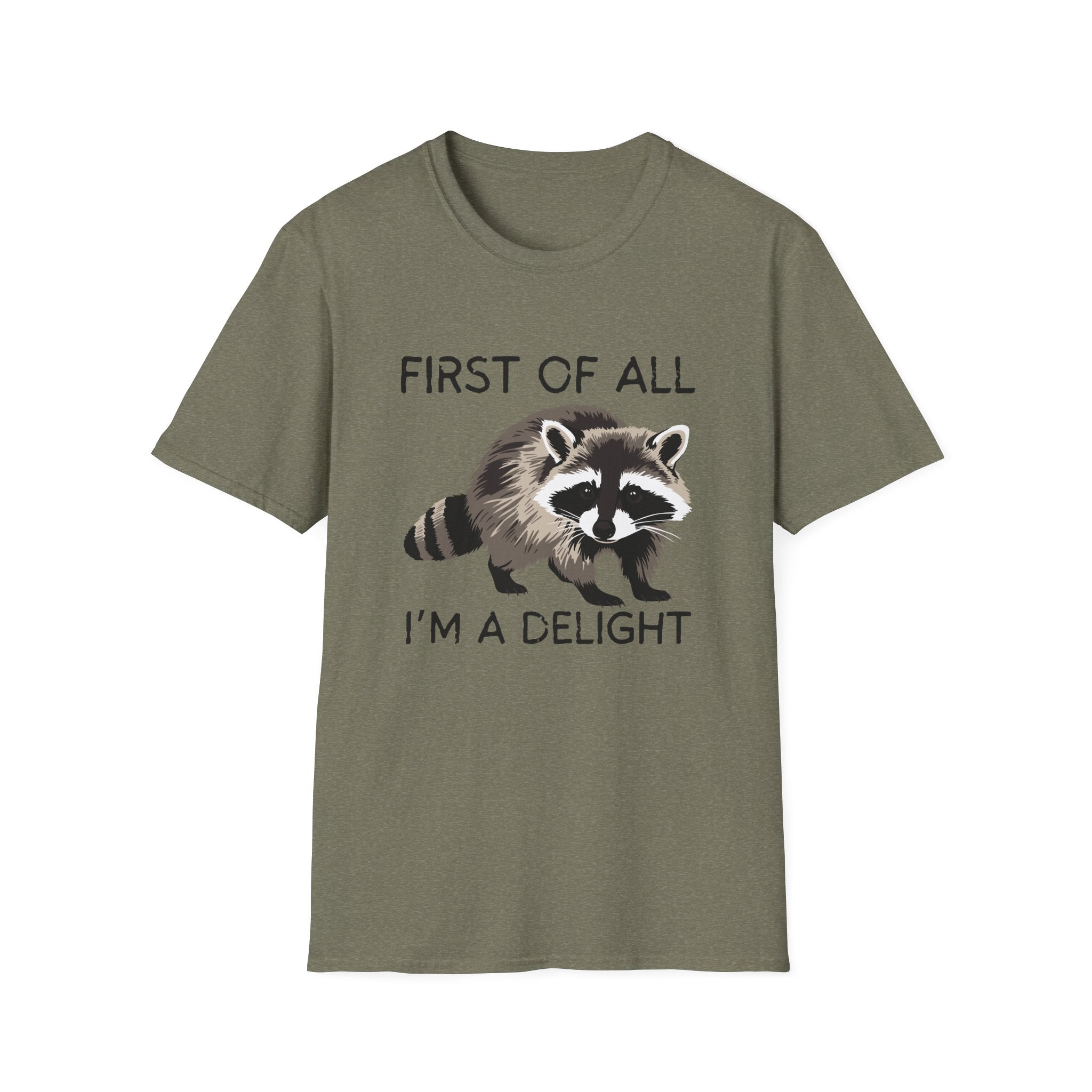 Raccoon ‘First of All I’m a Delight’ Graphic T‑Shirt