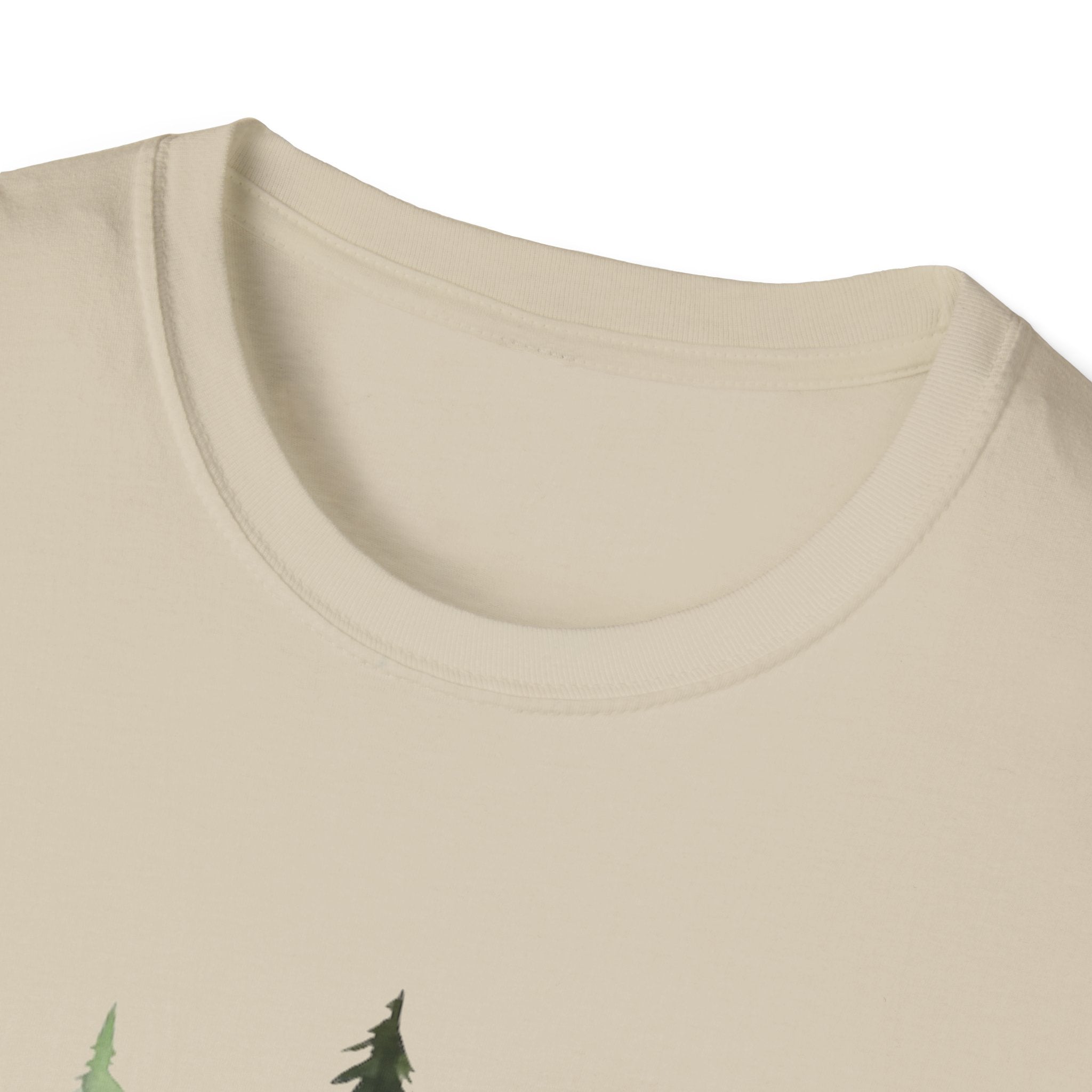 Pine Forest Tee — Watercolor Evergreen Tree T-Shirt